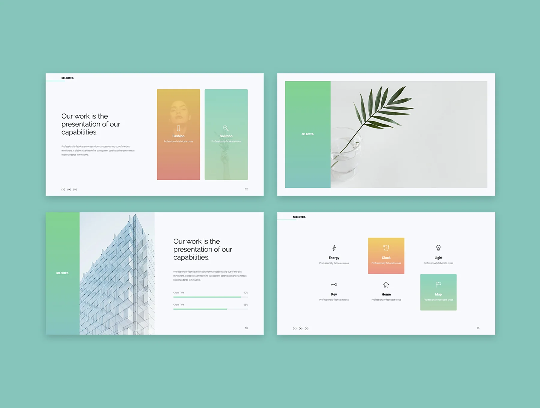 SELECTED - Minimal Presentation Template 7