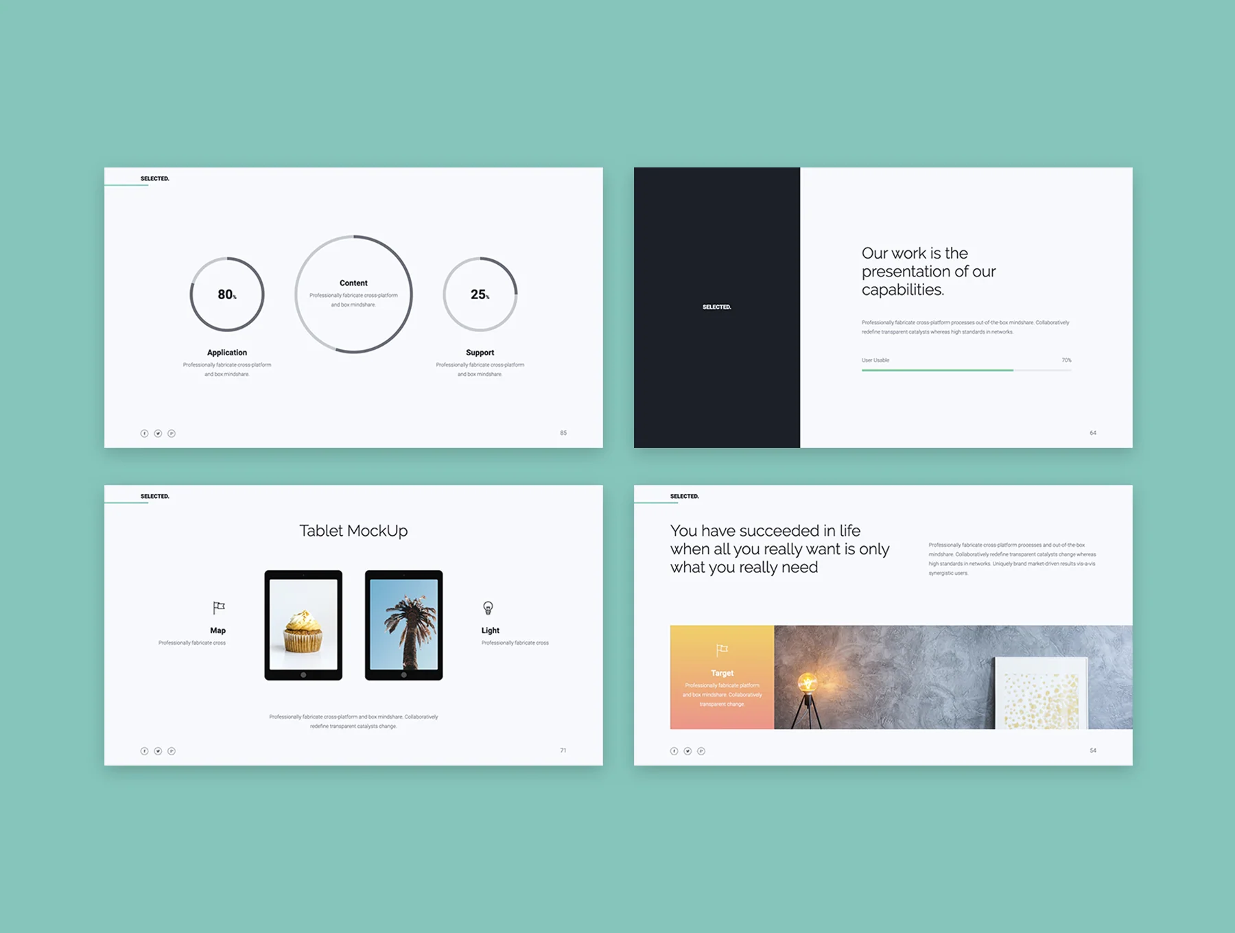 SELECTED - Minimal Presentation Template 8