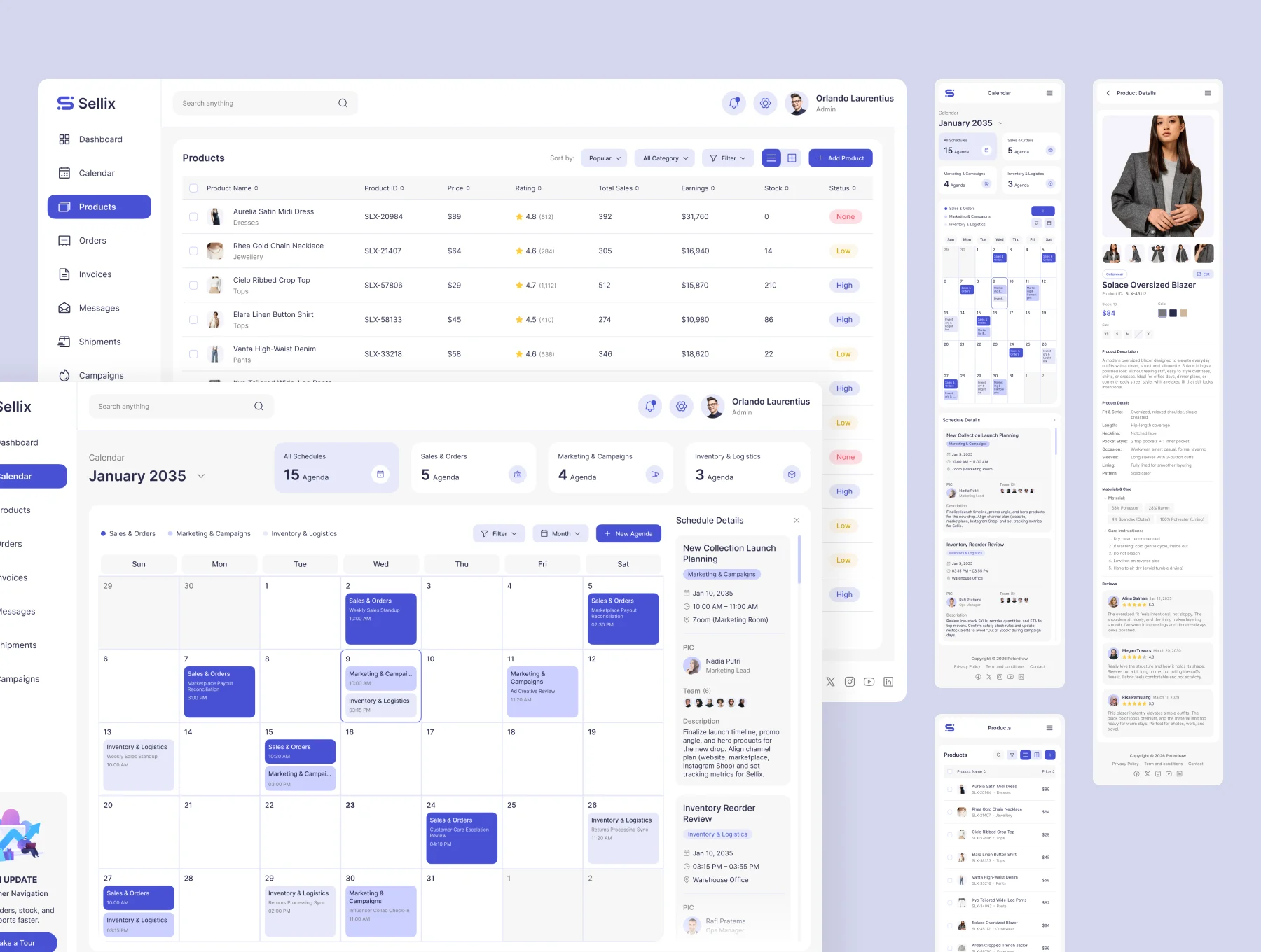 Sellix – Sales Management Dashboard UI Figma Template 2