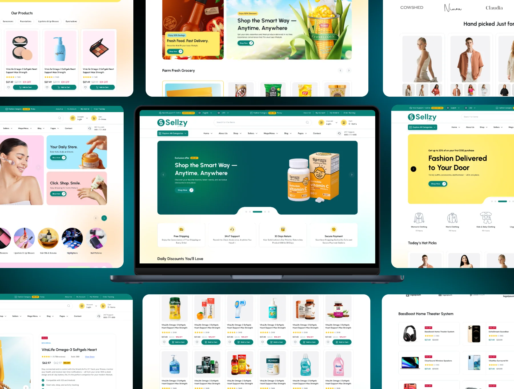 Sellzy - Multivendor eCommerce Figma UI Template 3