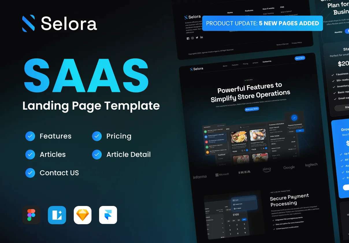 Selora - SAAS & Startup Landing Page Template