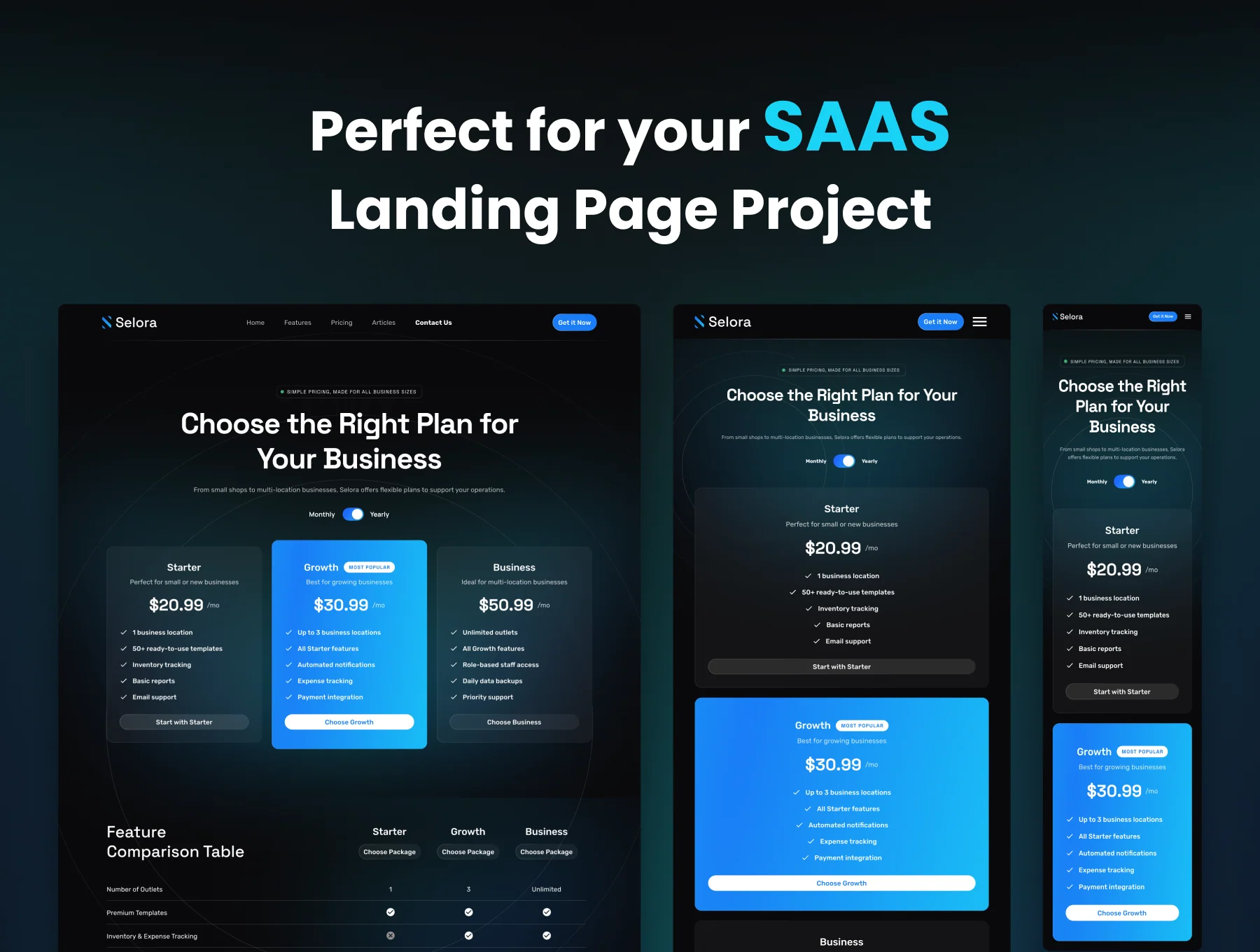 Selora - SAAS & Startup Landing Page Template 9