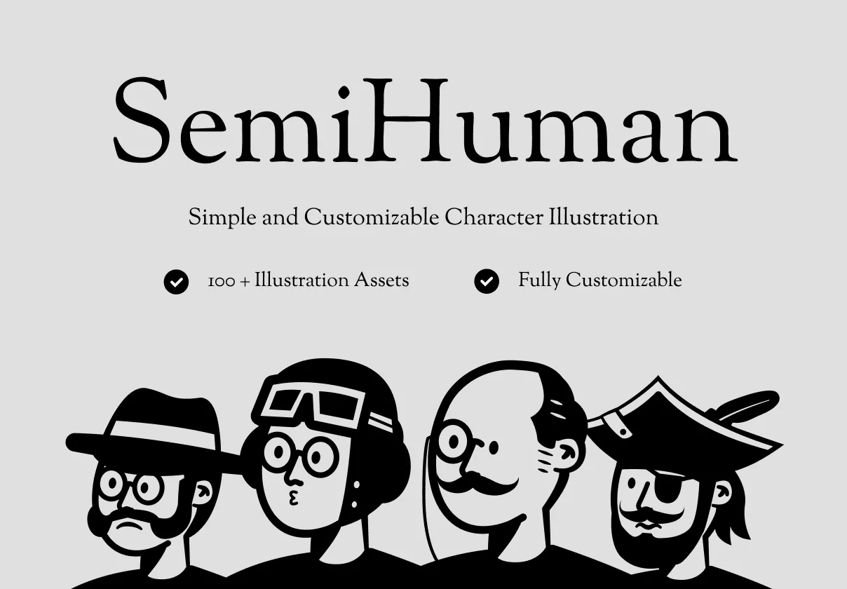SemiHuman Illustration Library 1.0