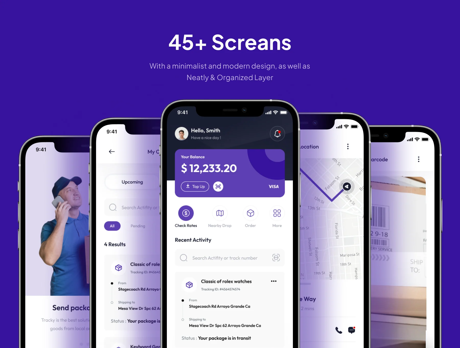 Sendpack - Shipping Apps IOS UI Kit 3