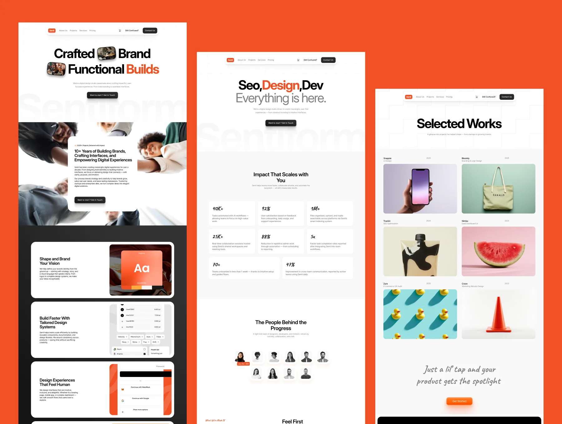 Sentiform - Agency/Portfolio Website 3