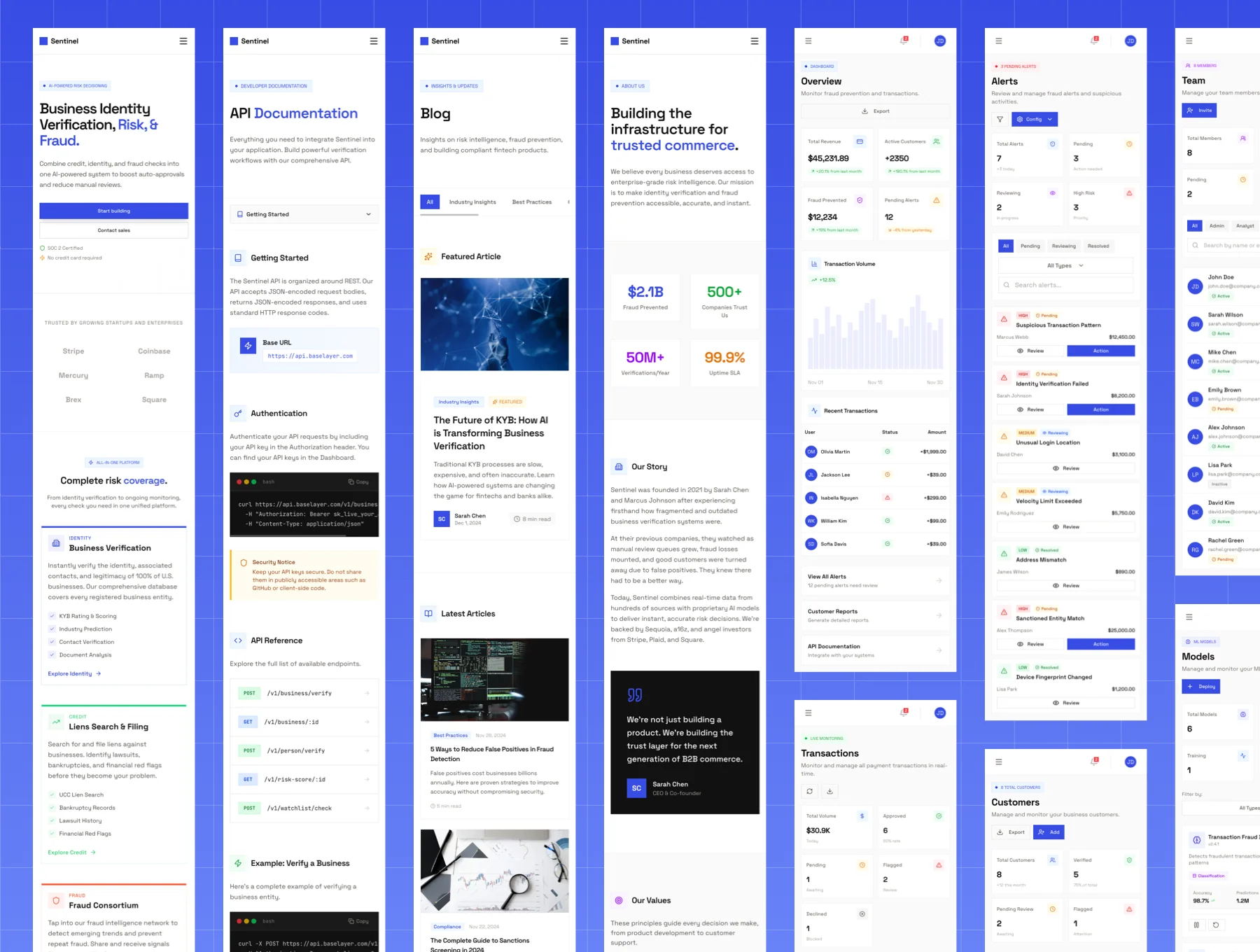 Sentinel - Fraud Prevention & KYB SaaS Template 5