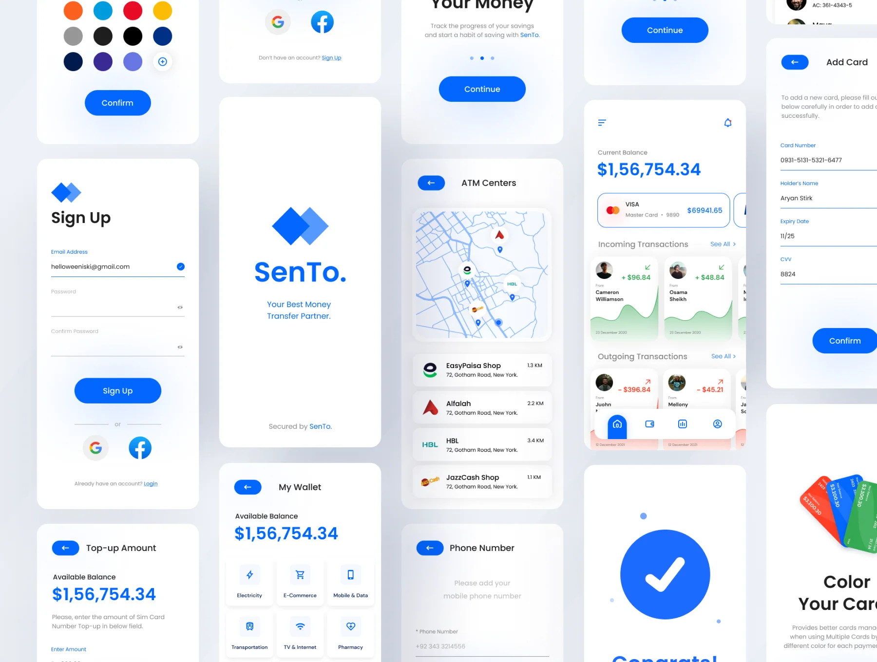 SenTo. - A Premium Money Transfer Mobile App UI Kit 3