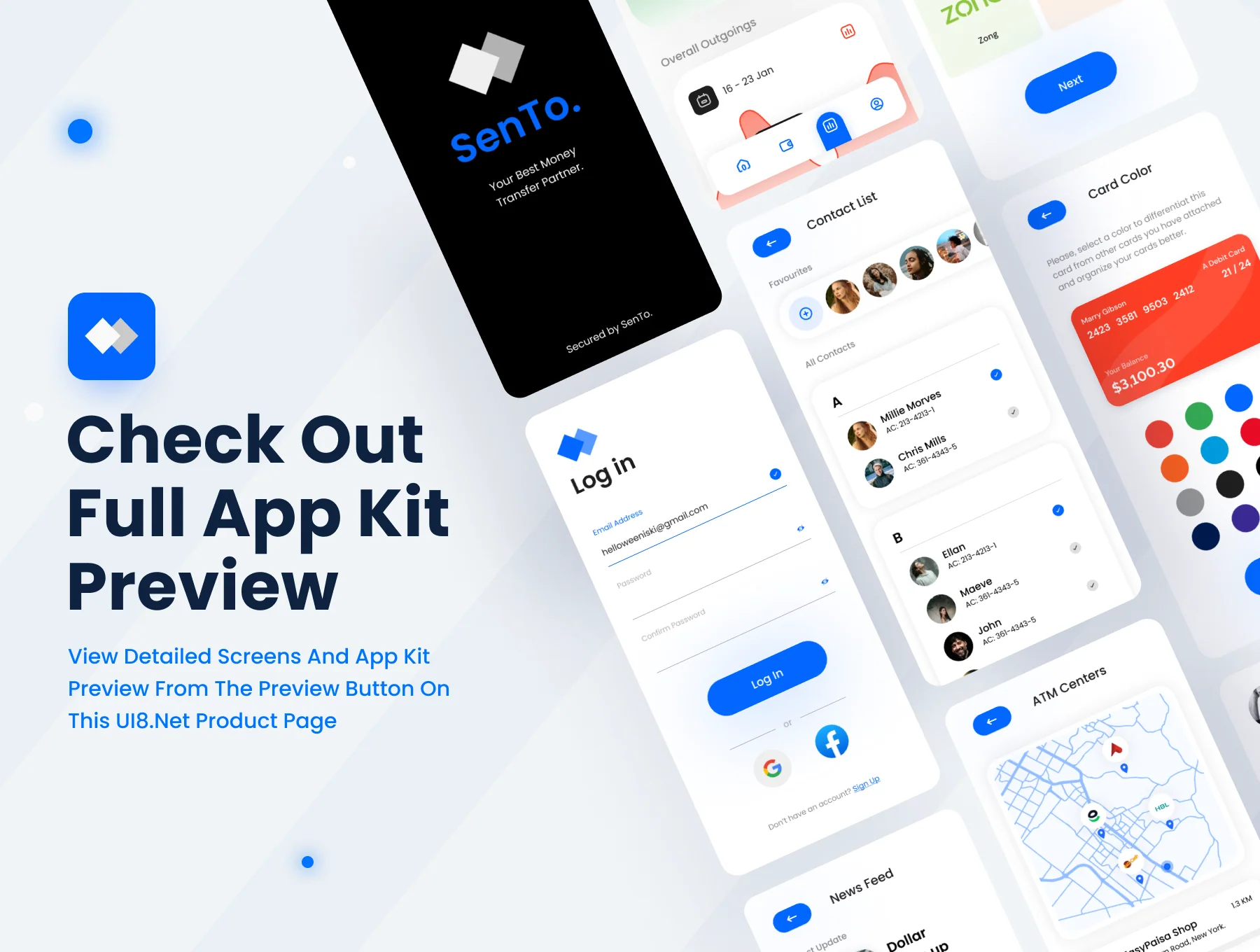 SenTo. - A Premium Money Transfer Mobile App UI Kit 6