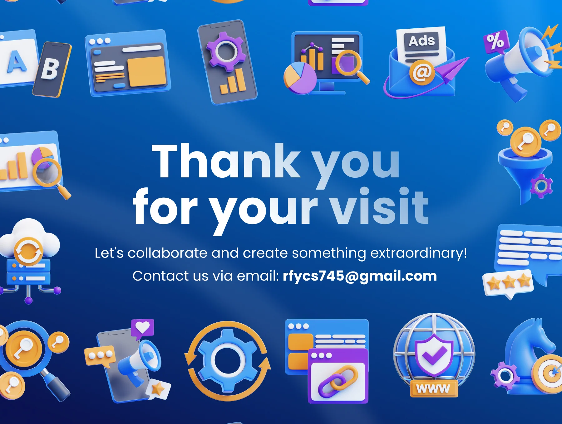 SEO & Marketing 3D Icon Set 6