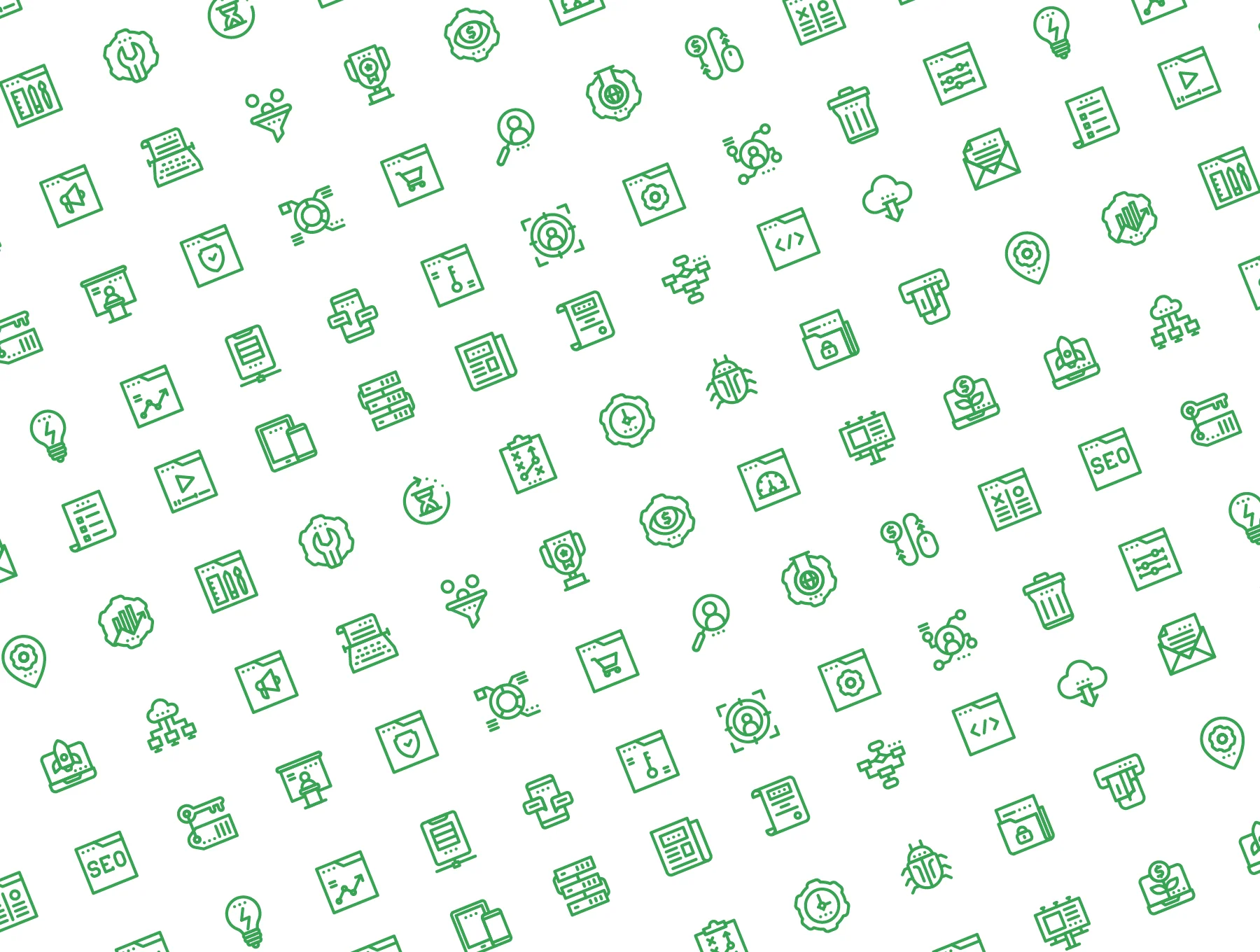 300 SEO Marketing Icons Set 6