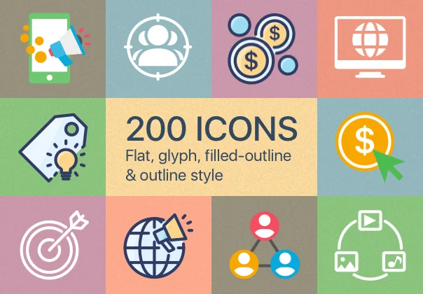 SEO & Marketing Icons