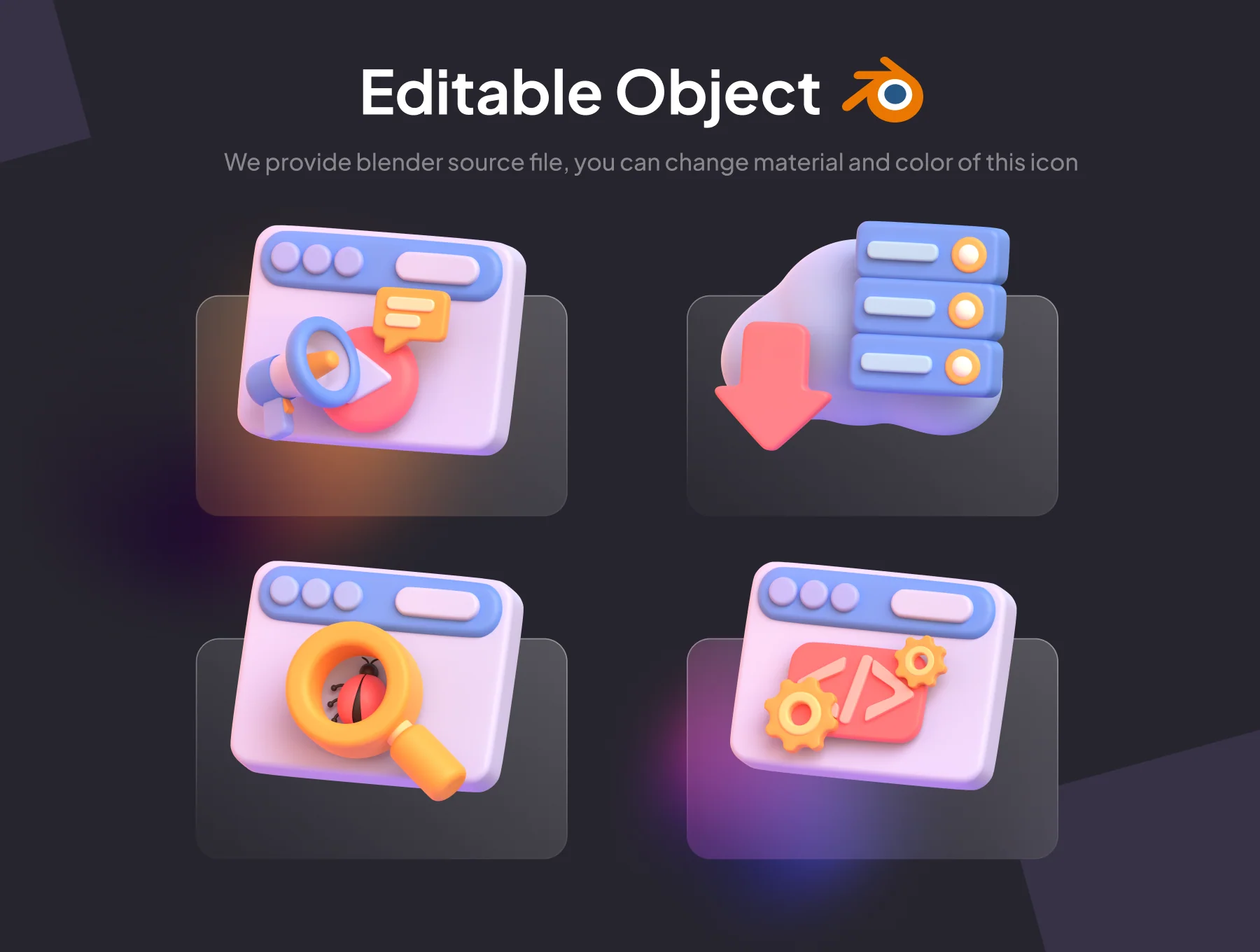 Search Engine Optimization - 3D ICONS 3