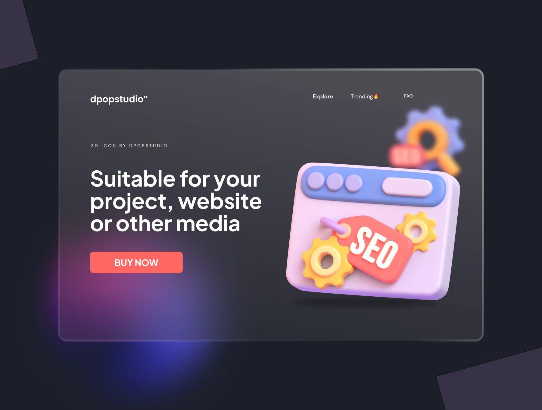 Search Engine Optimization - 3D ICONS 4