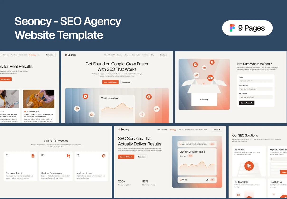 Seoncy – SEO Agency Website Design Template