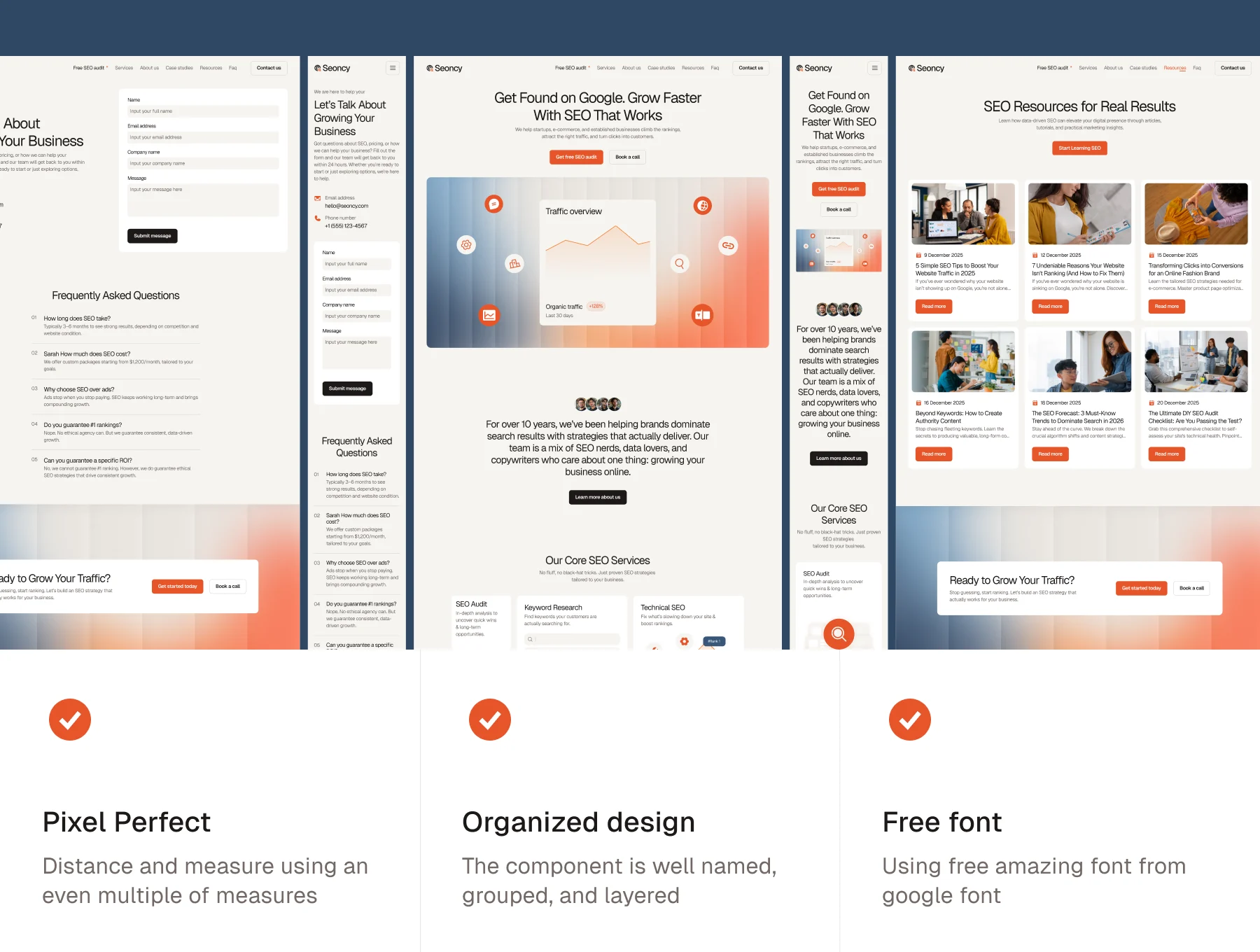 Seoncy – SEO Agency Website Design Template 2