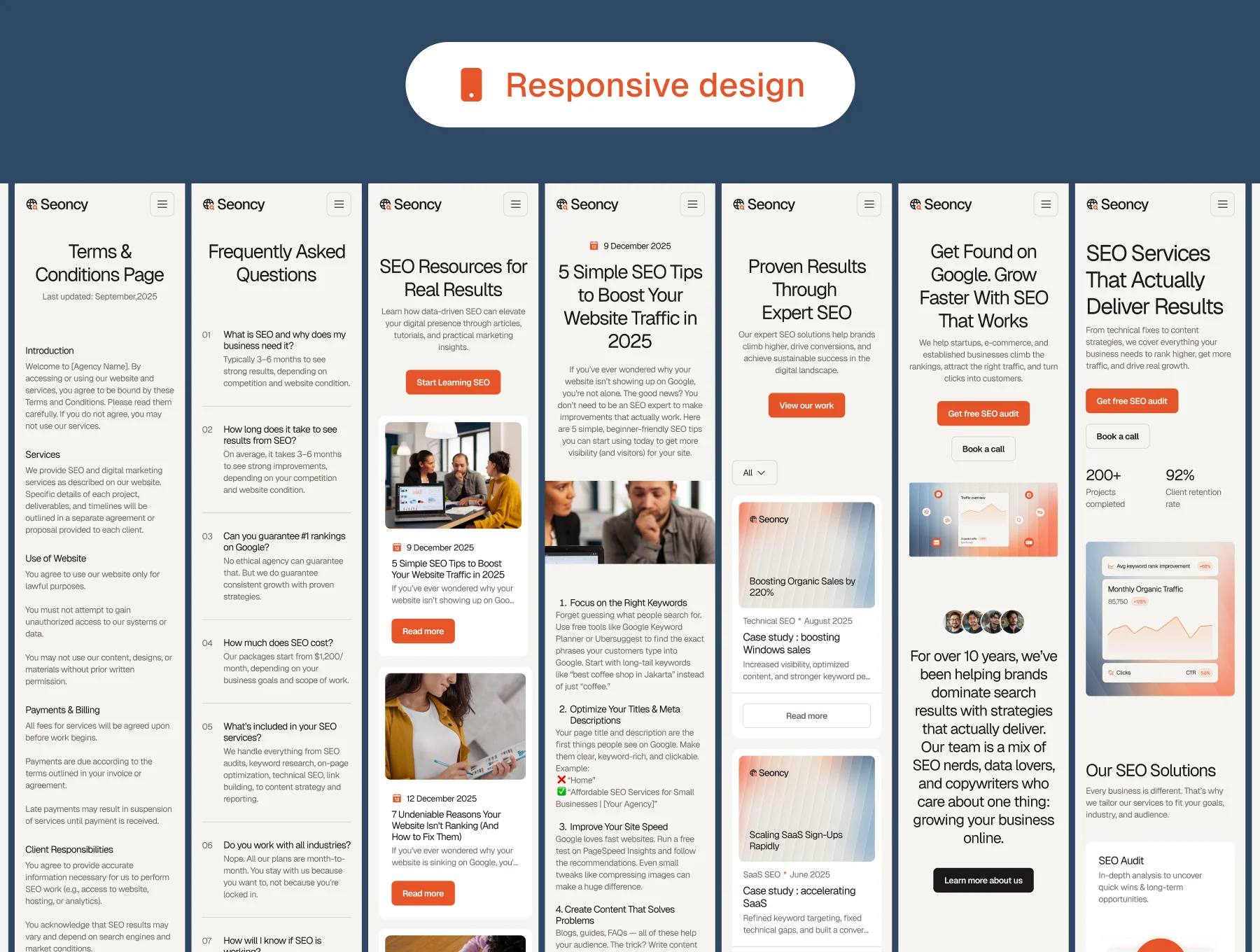 Seoncy – SEO Agency Website Design Template 4