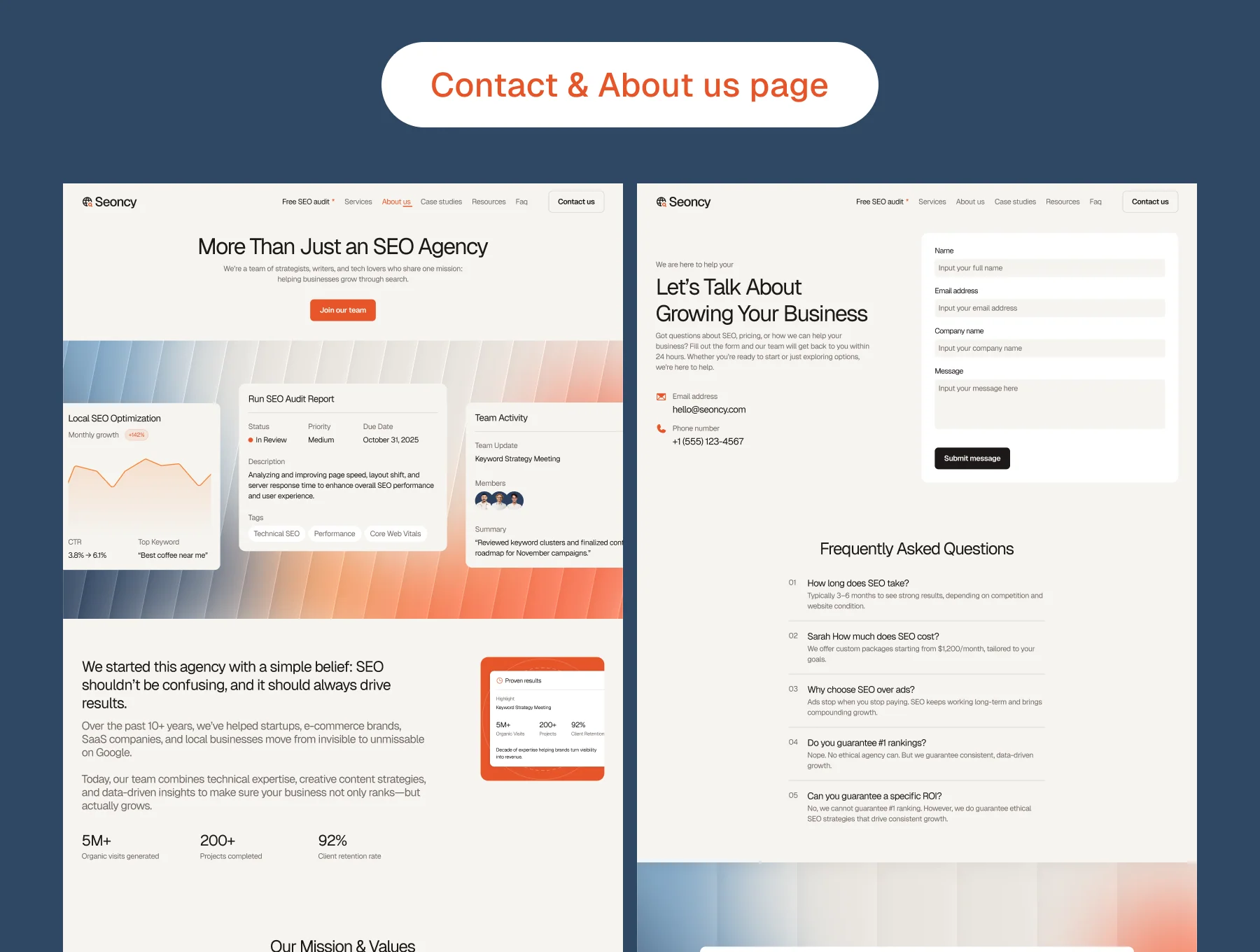 Seoncy – SEO Agency Website Design Template 5