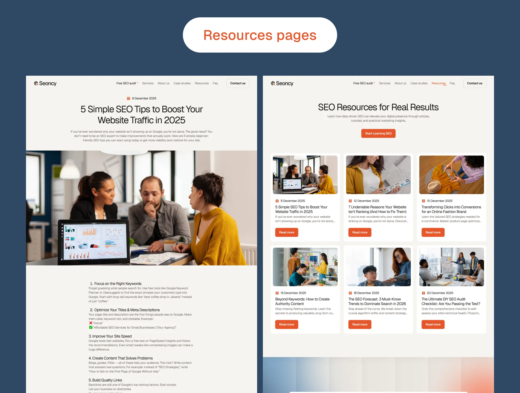 Seoncy – SEO Agency Website Design Template 6