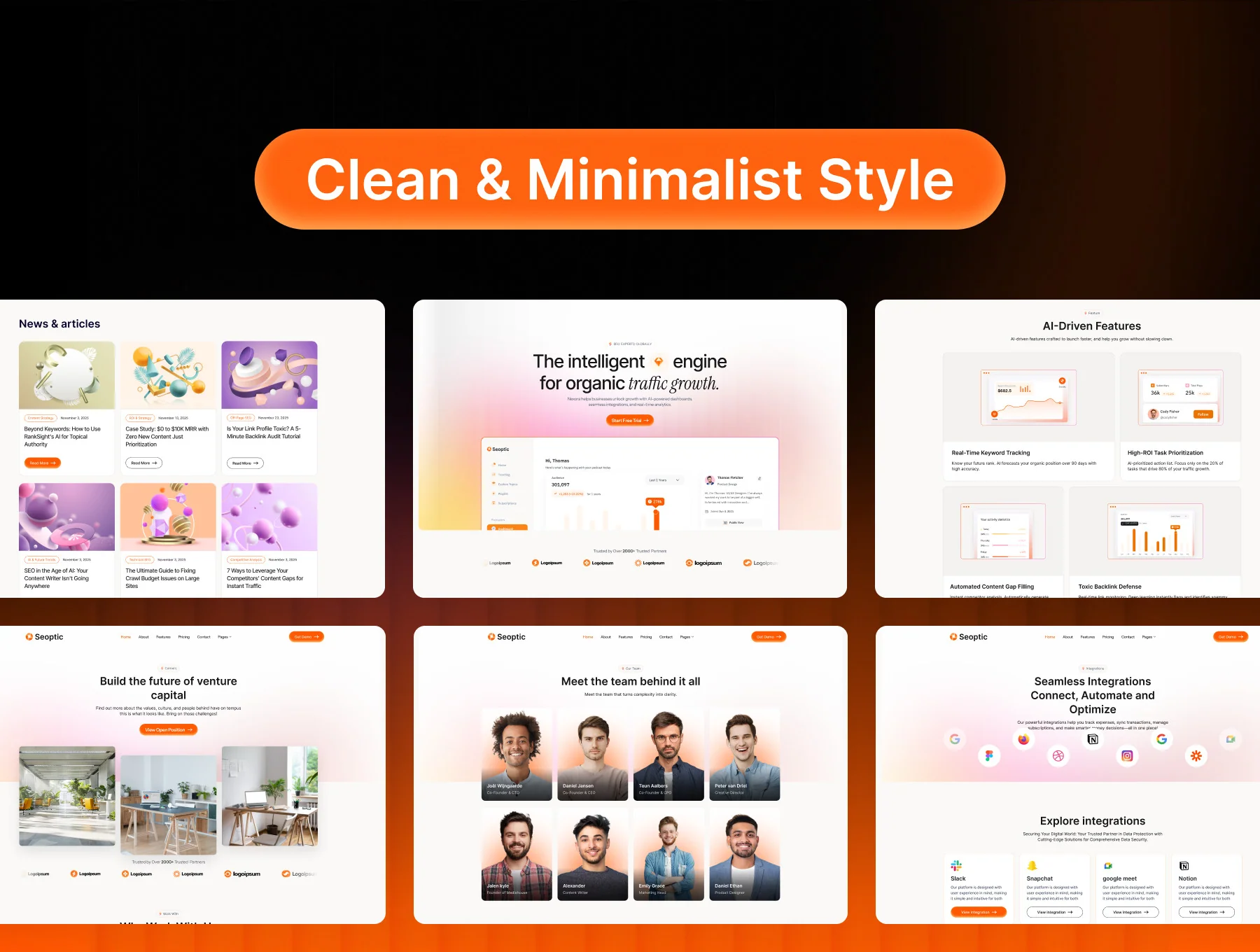 Seoptic - SEO Analytics SaaS Template 4