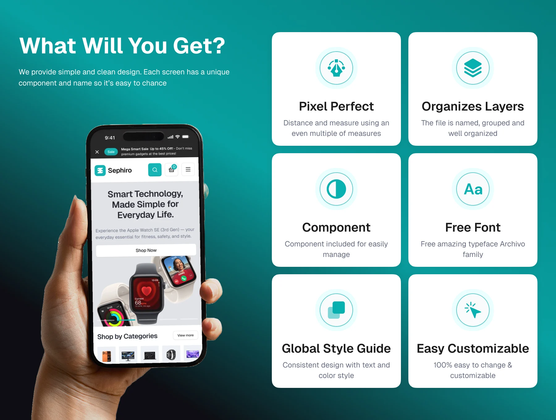 Sephiro - Gadget Store Website UI Kit 2