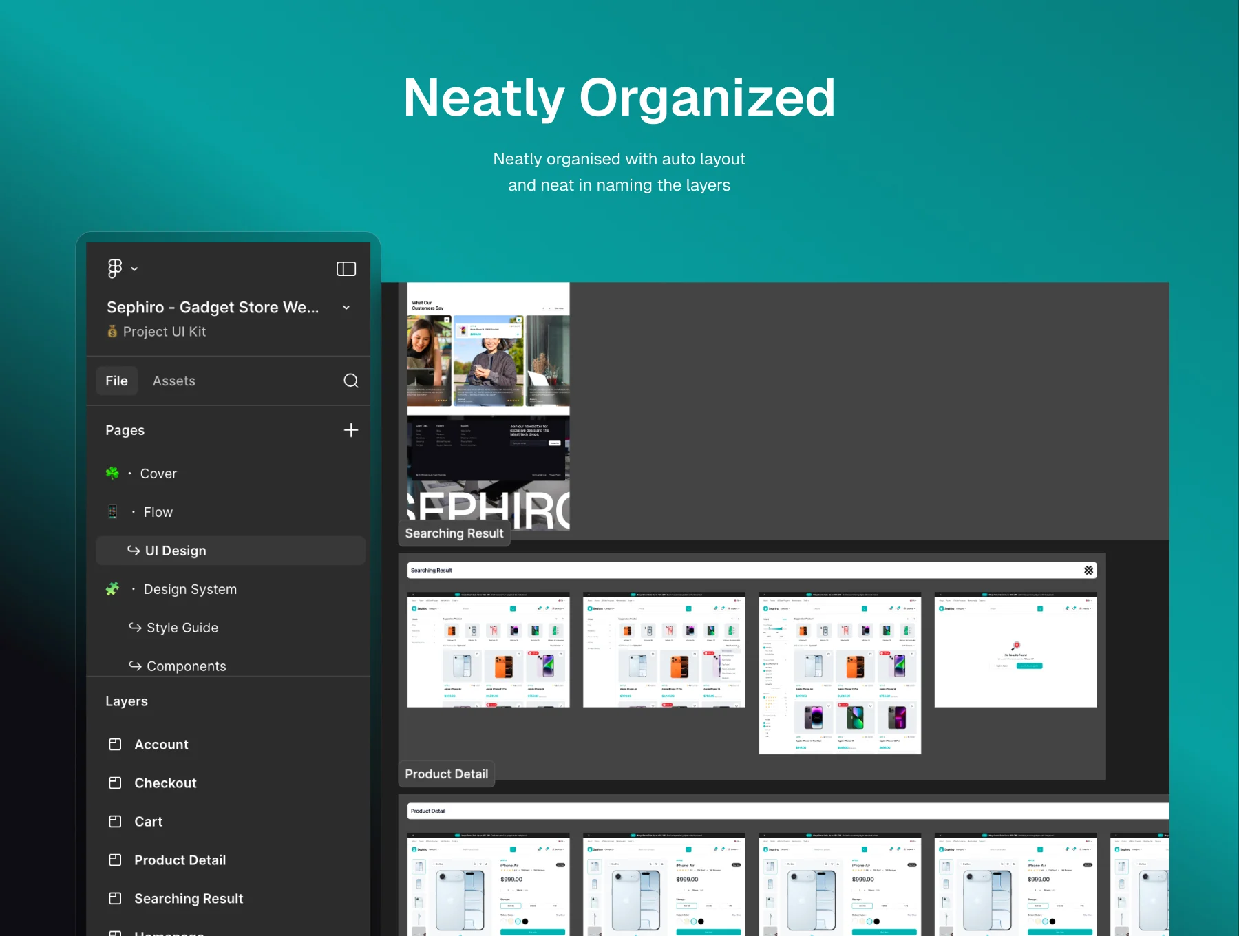 Sephiro - Gadget Store Website UI Kit 4