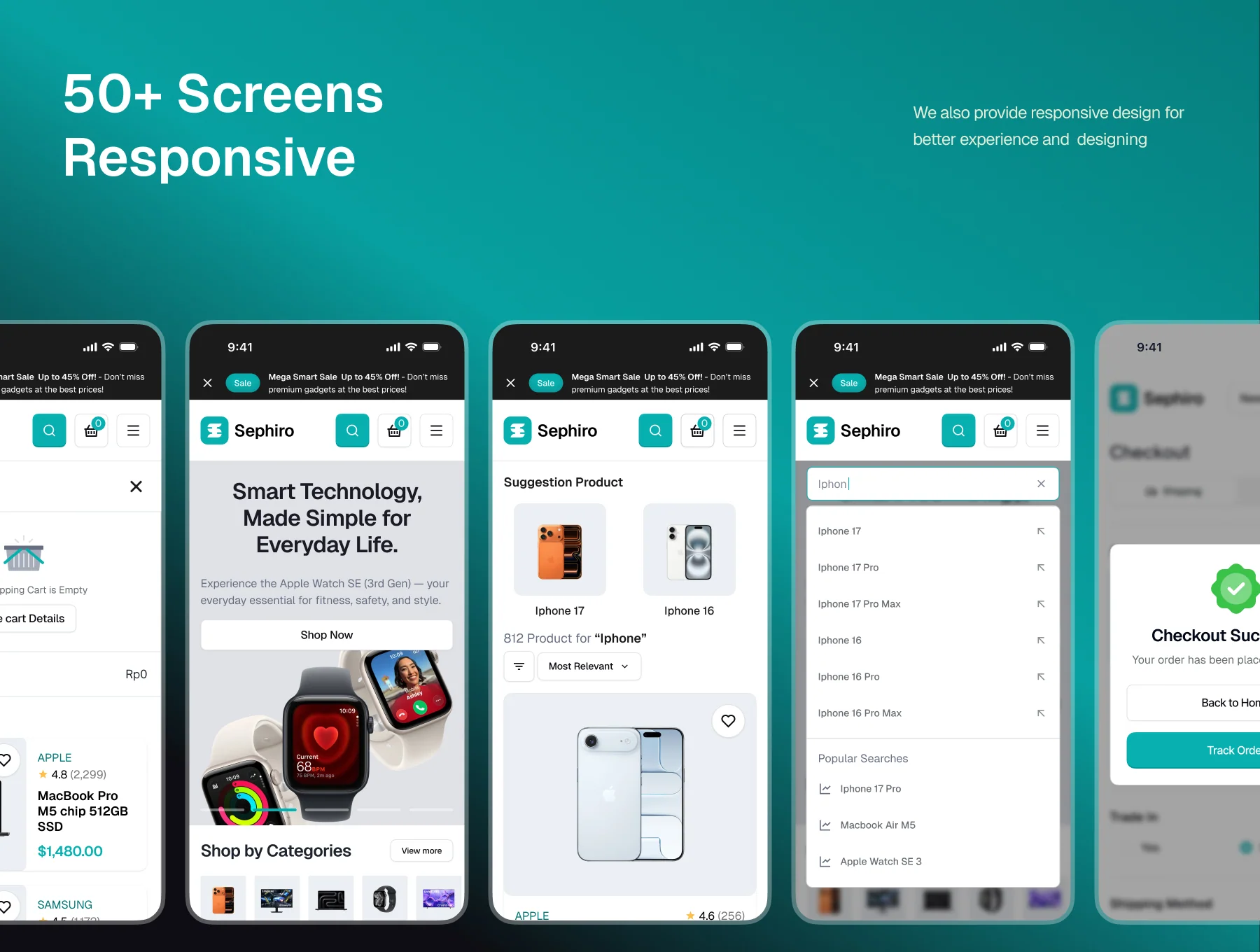 Sephiro - Gadget Store Website UI Kit 5