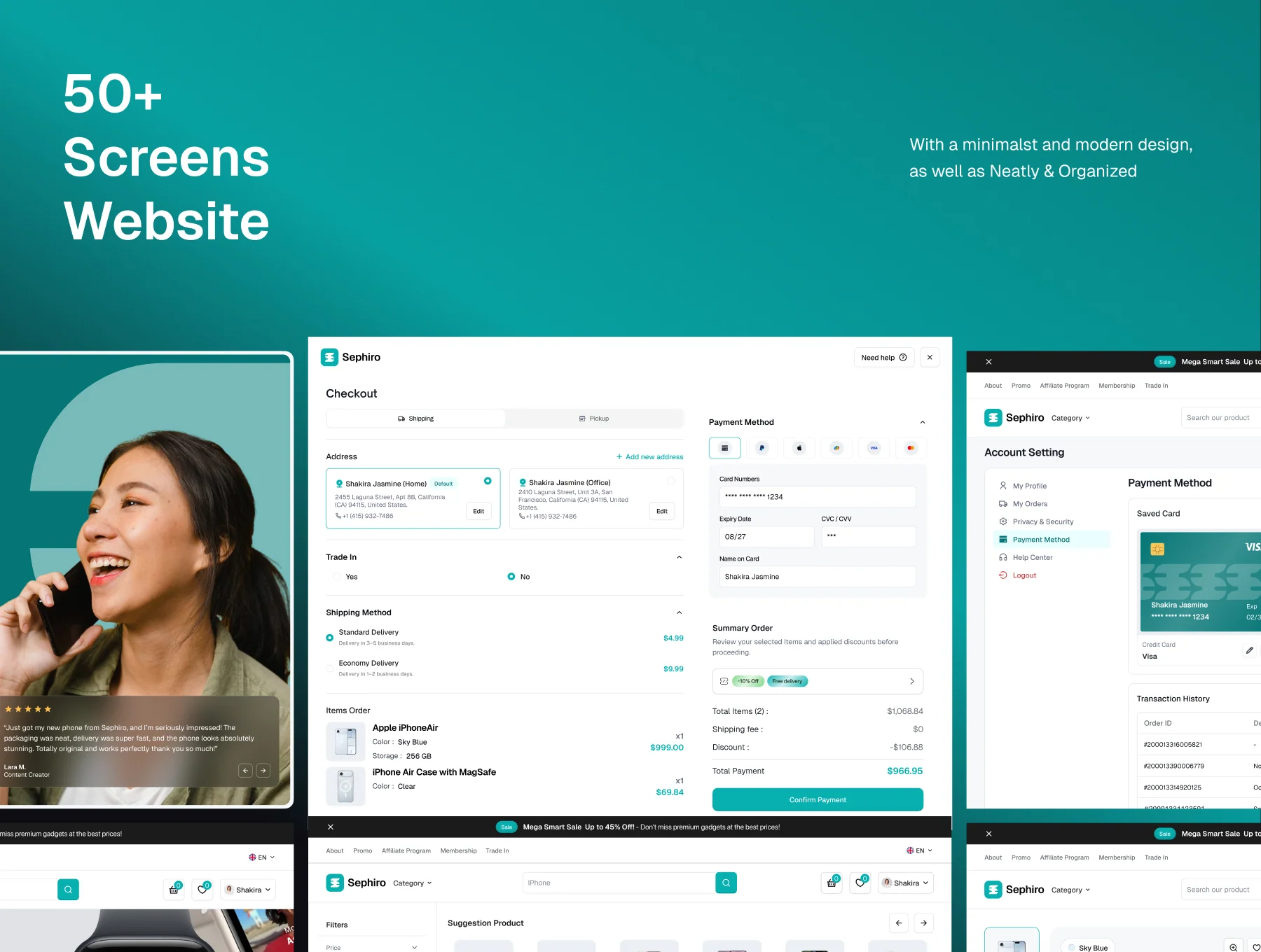 Sephiro - Gadget Store Website UI Kit 6