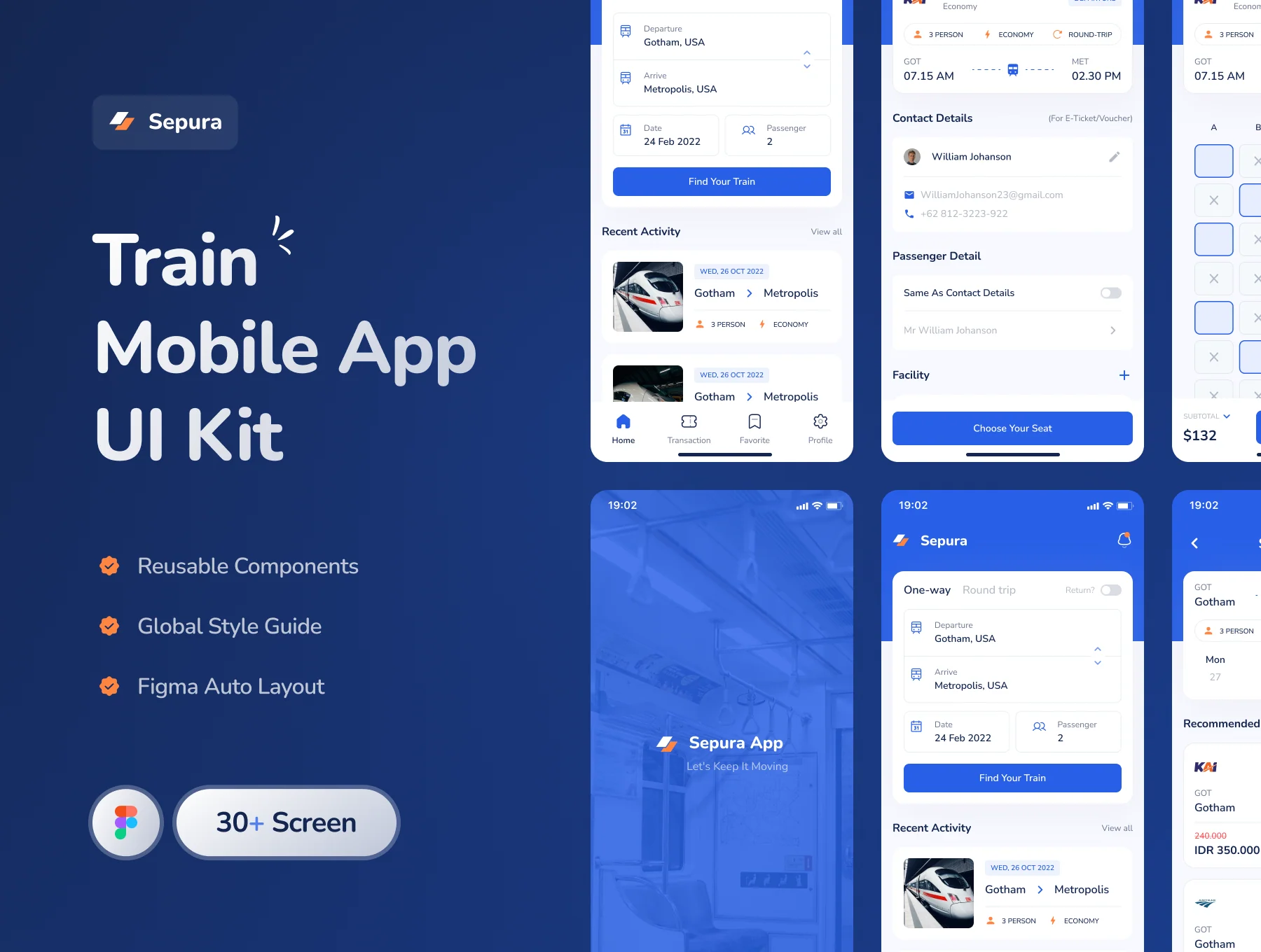 Sepura - Train Mobile App UI Kit