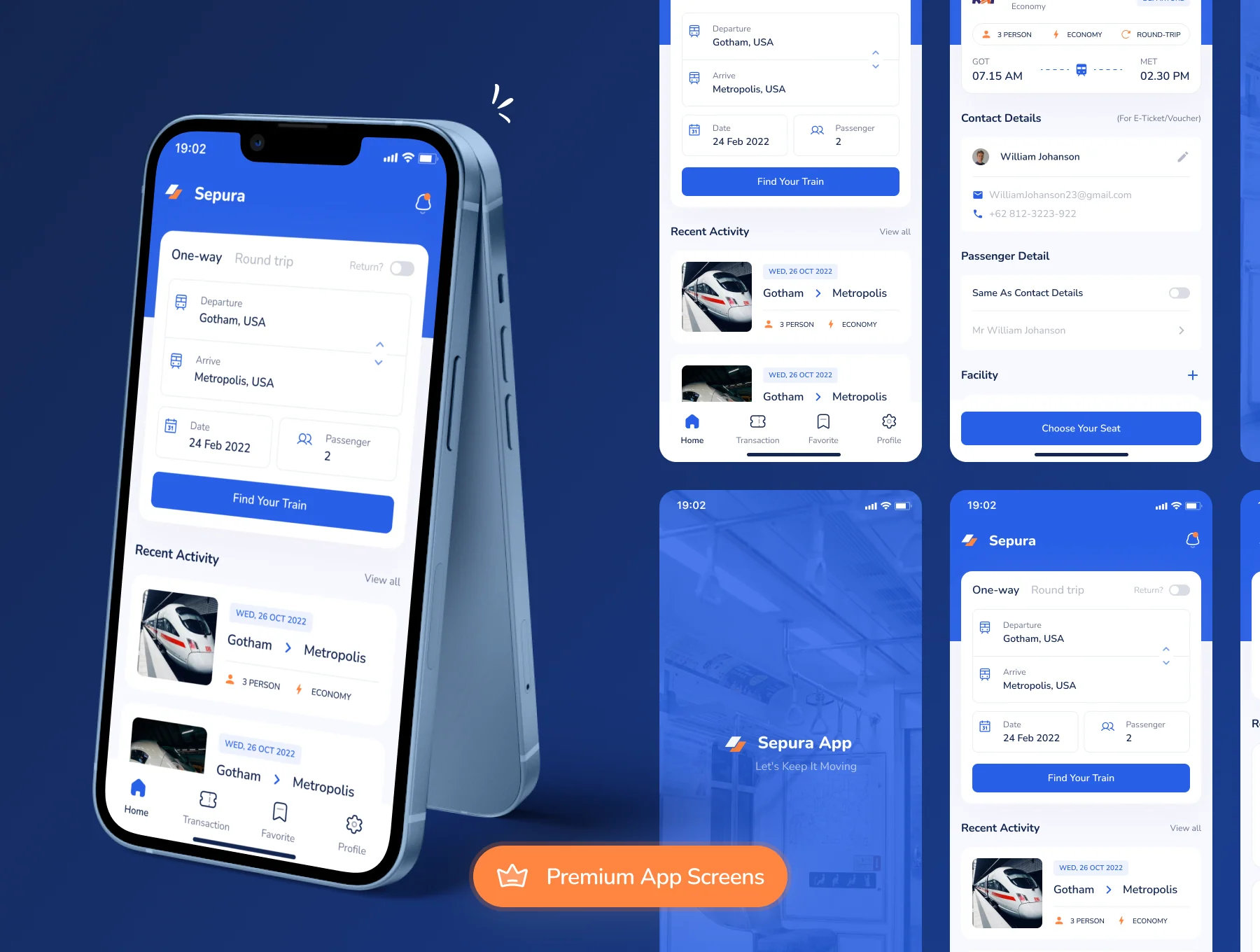 Sepura - Train Mobile App UI Kit 3
