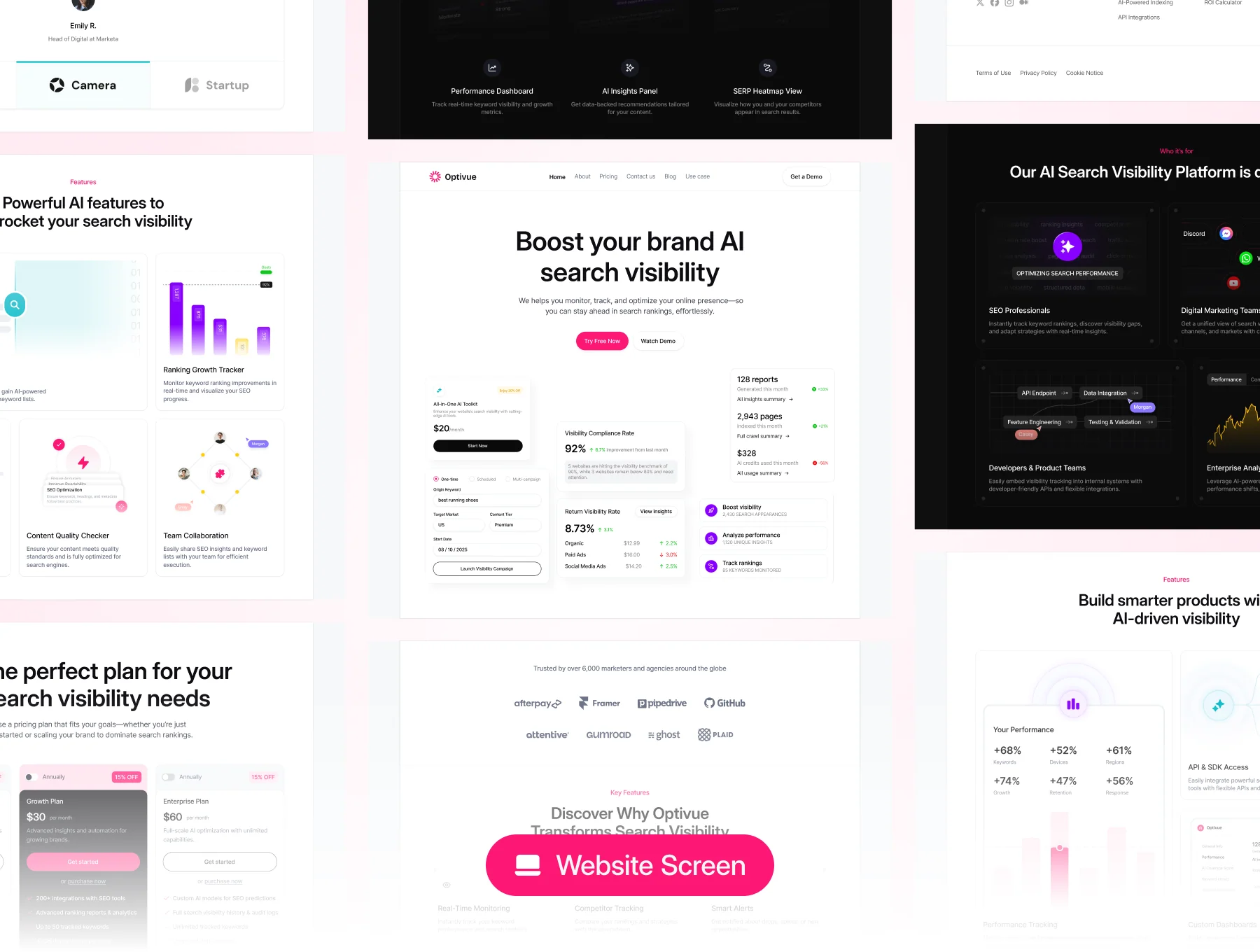 Optivue - AI Search Visibility Platform Website KIT 4
