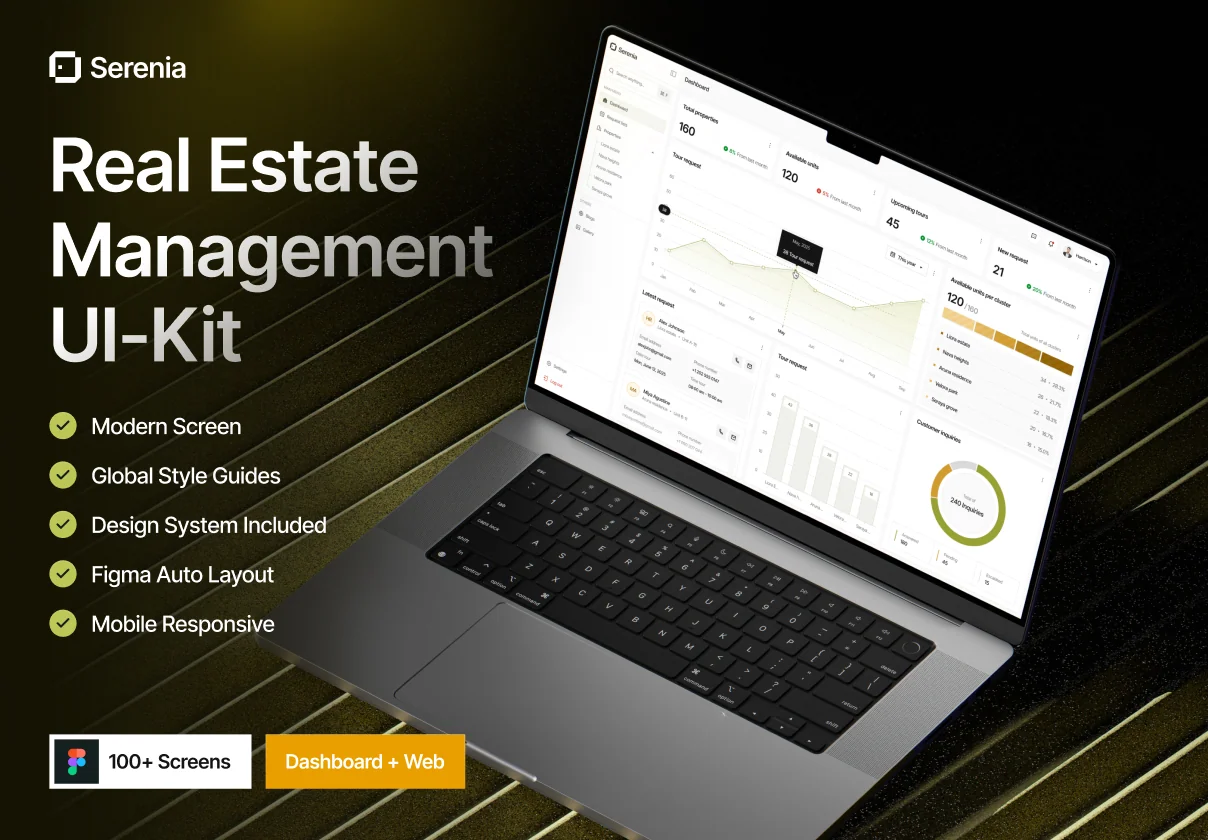 Serenia – Real Estate Management UI Kit