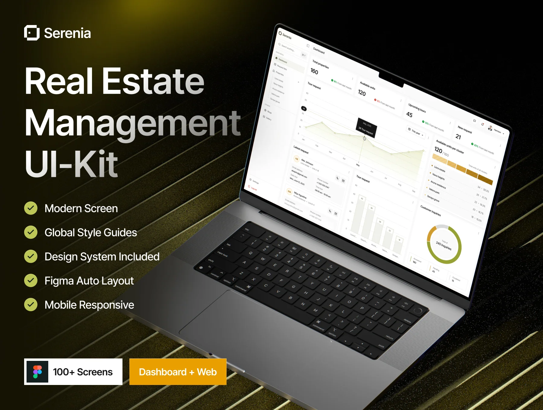 Serenia – Real Estate Management UI Kit