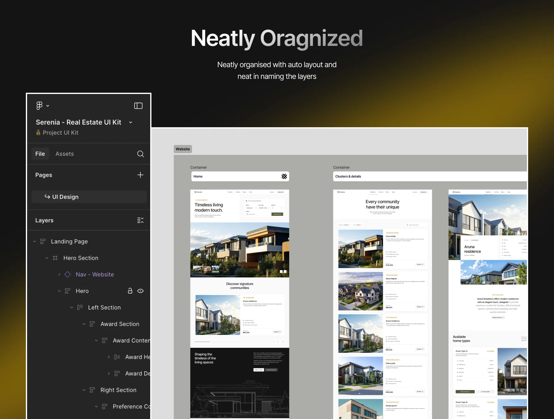 Serenia – Real Estate Management UI Kit 4