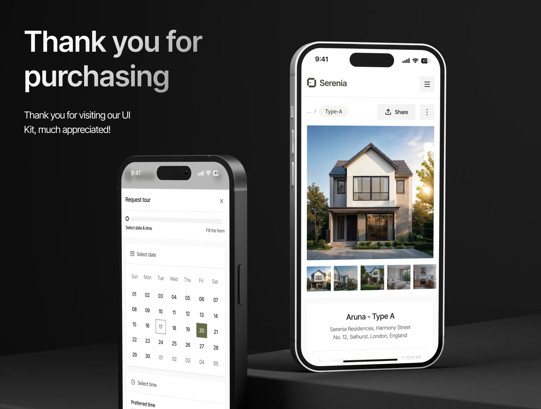 Serenia – Real Estate Management UI Kit 8