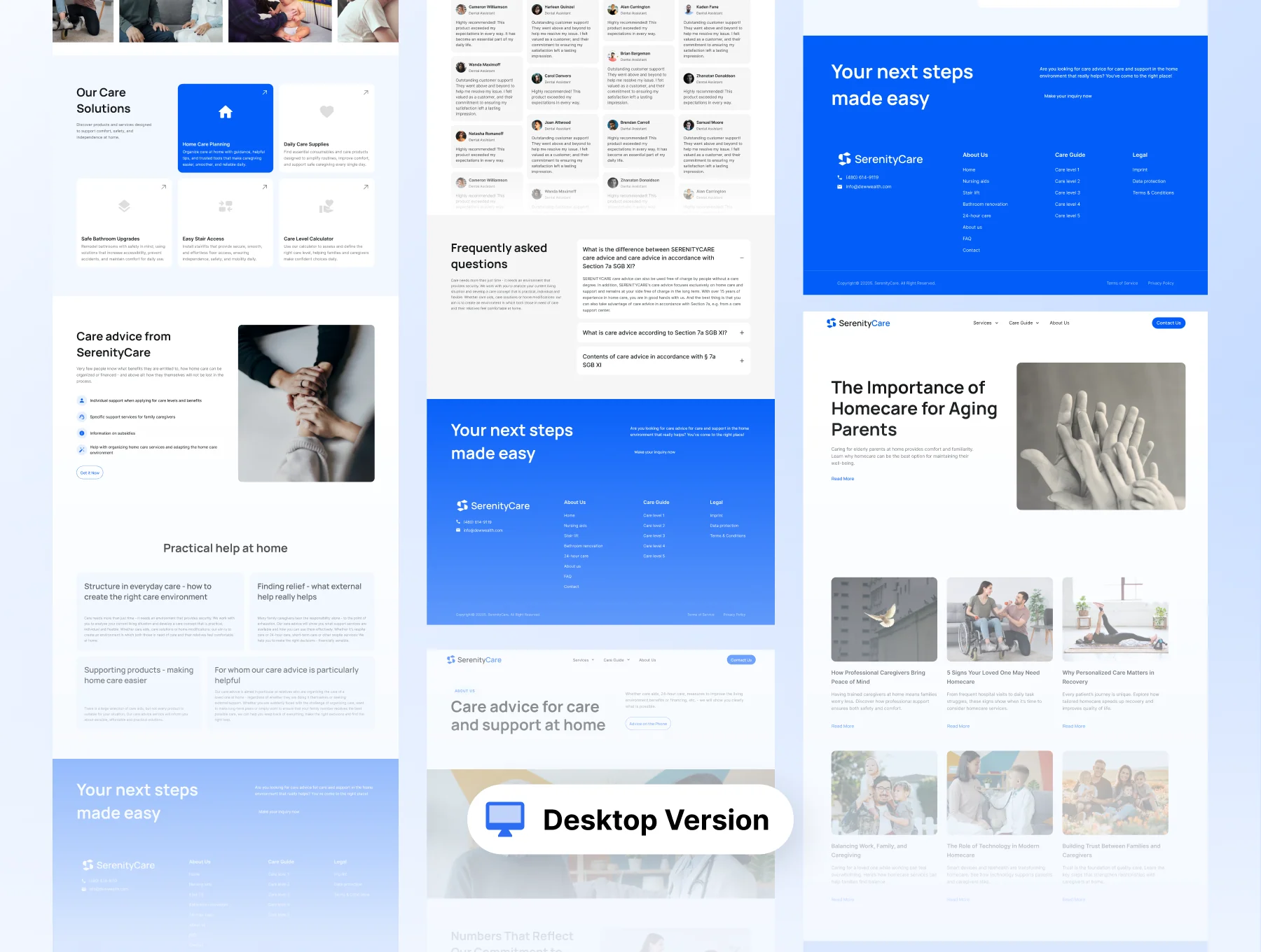 SerenityCare - Medical Homecare Website Template 9