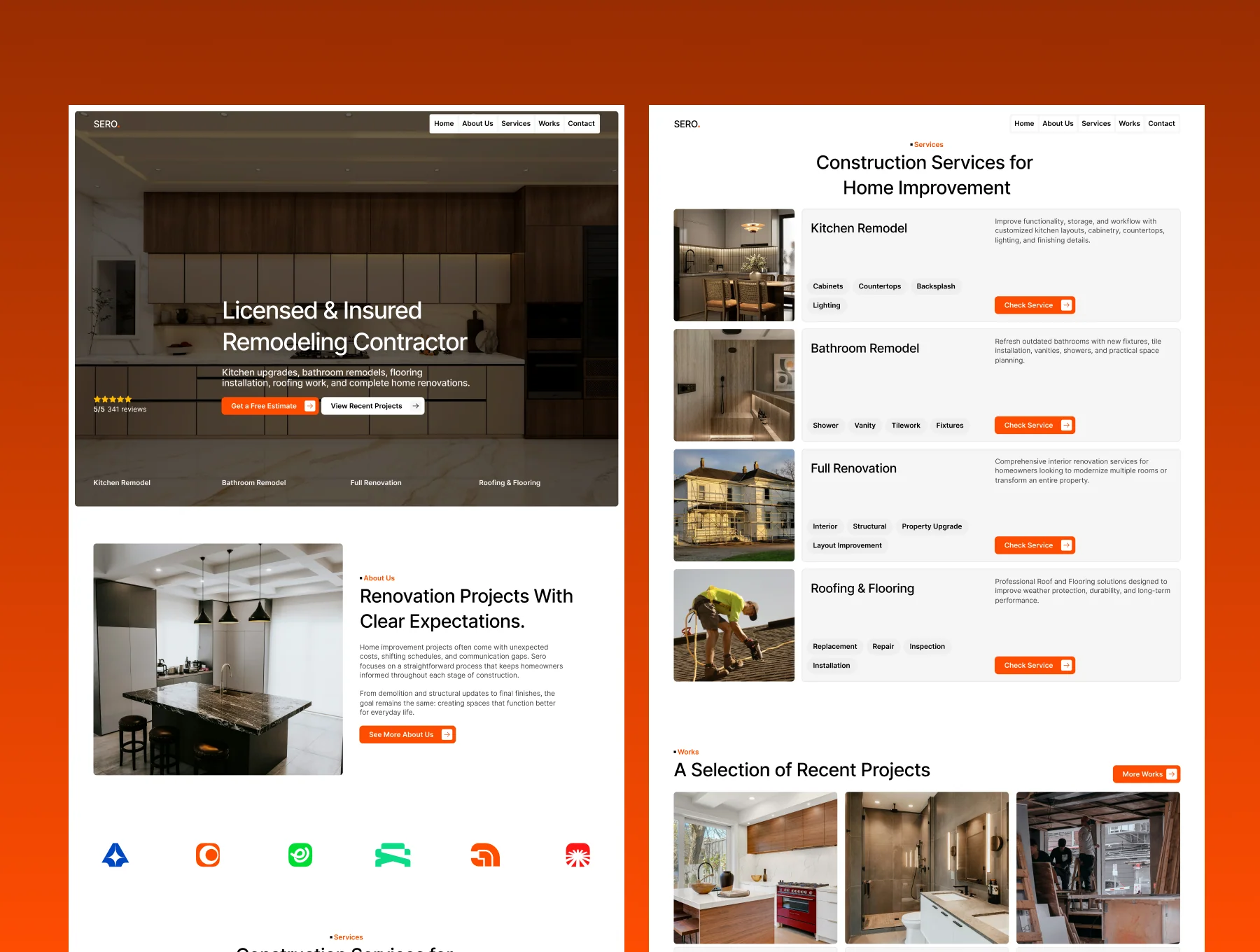 SERO - Construction Company Figma Template
