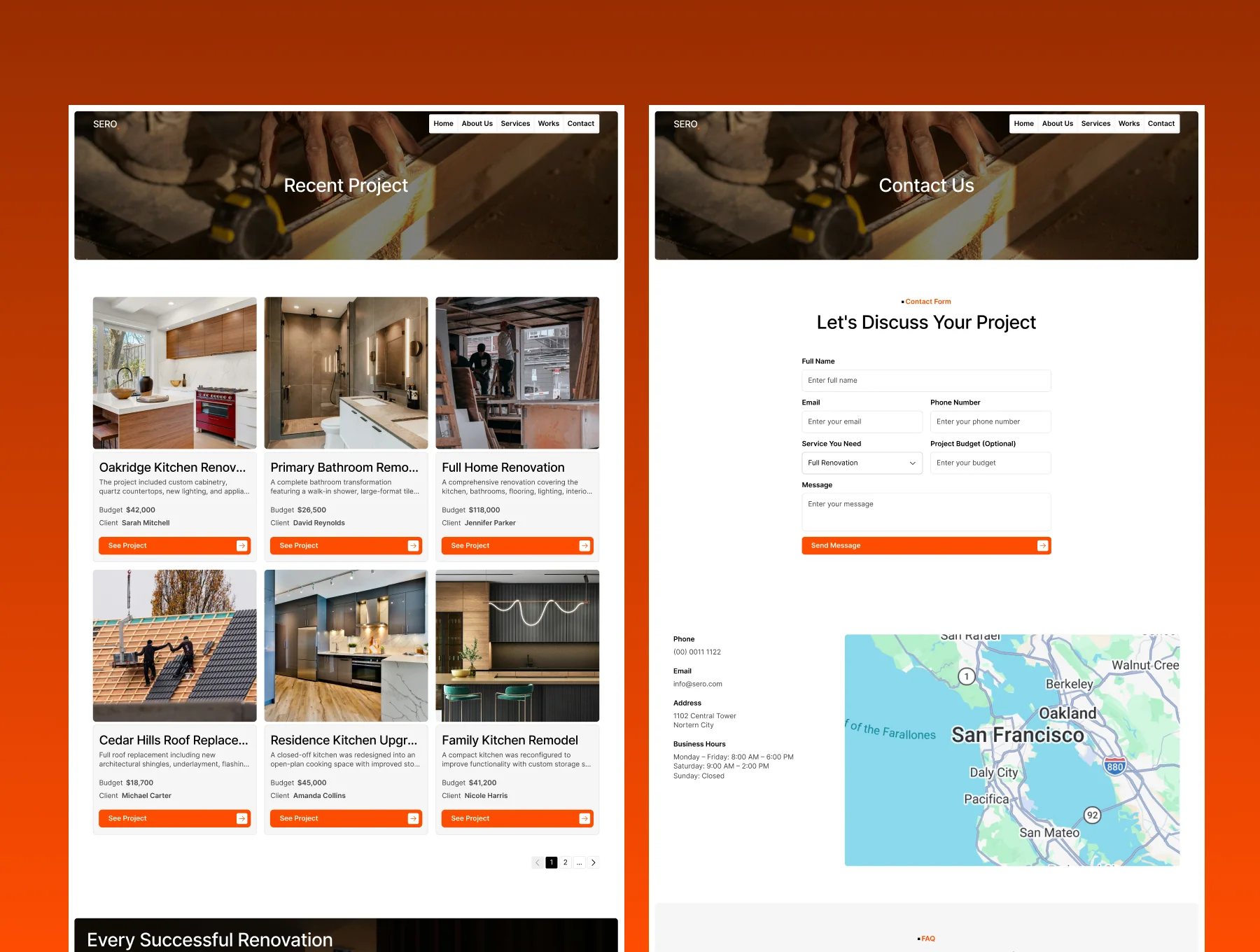 SERO - Construction Company Figma Template 3