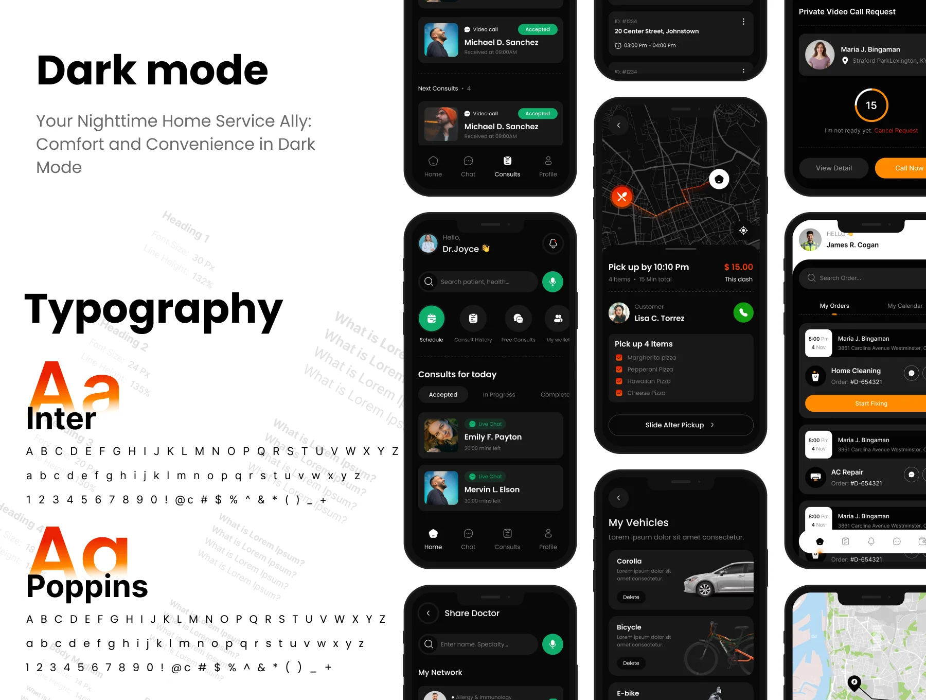 ServiceSphere UI Kit for food driver, Technician, doctor 4