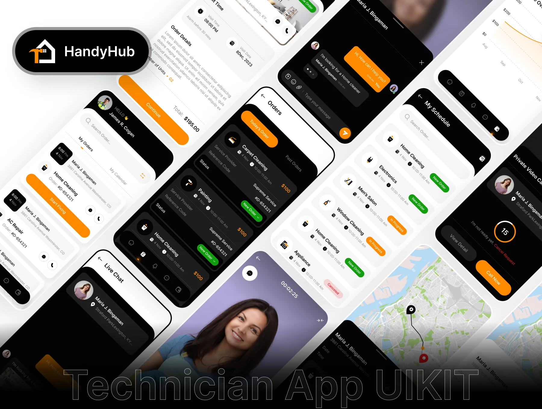 ServiceSphere UI Kit for food driver, Technician, doctor 6
