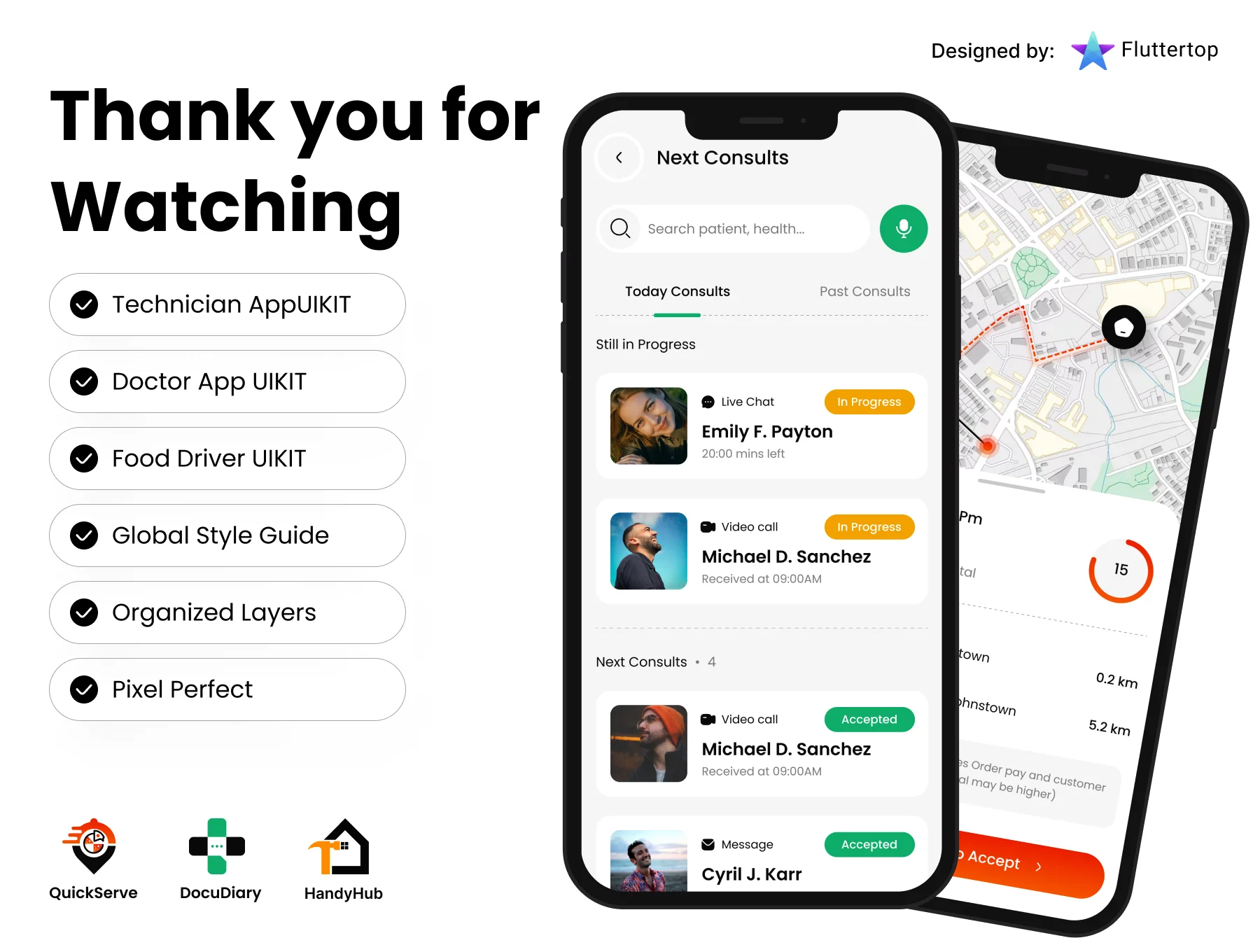 ServiceSphere UI Kit for food driver, Technician, doctor 8