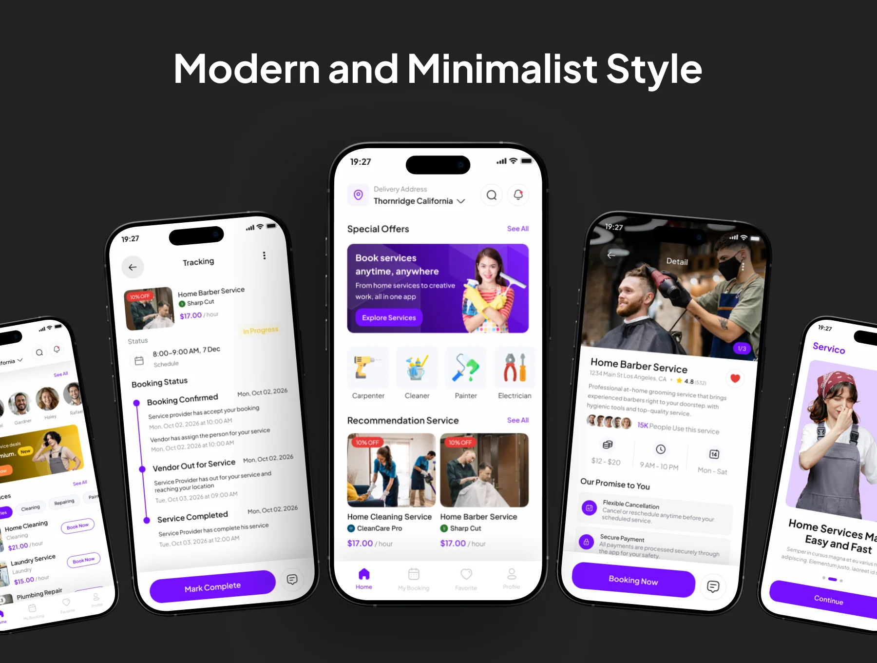 Servico - Home Service App IOS UI Kits 4