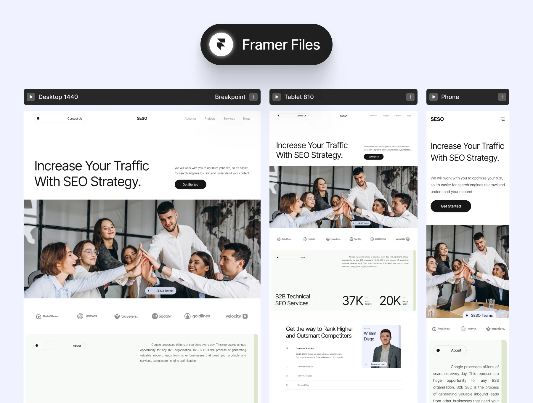 SESO - Marketing Agency Framer Template 4