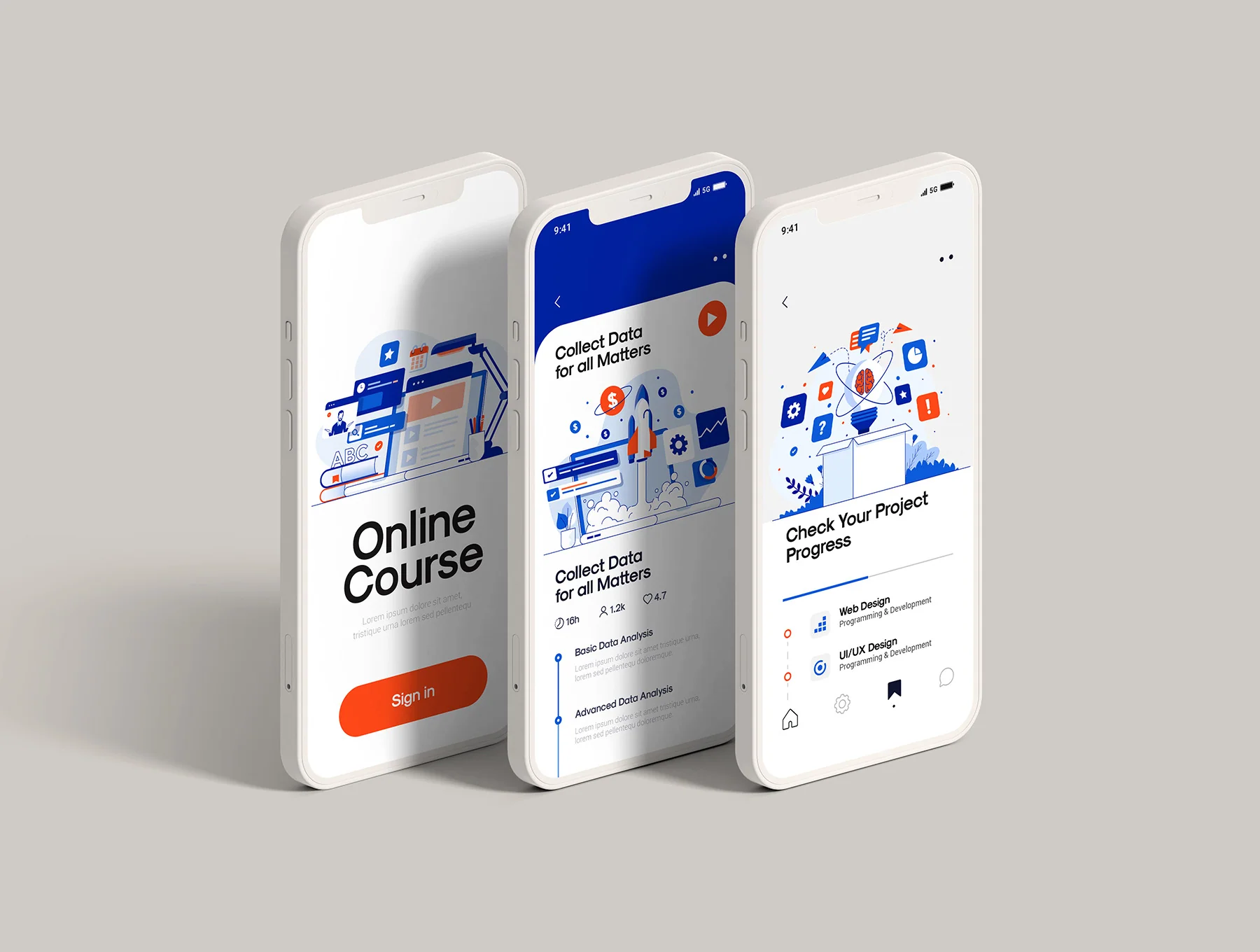 Set of 40 Modern Flat Design Concepts 5