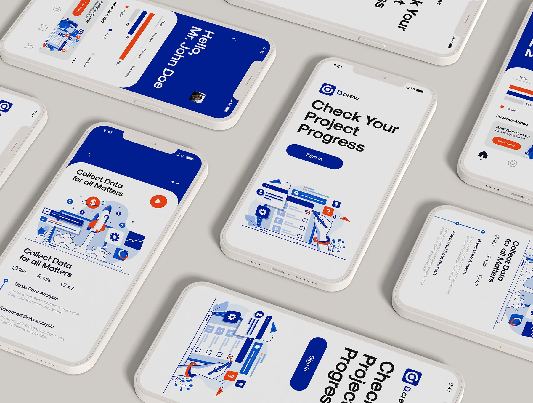 Set of 40 Modern Flat Design Concepts 6