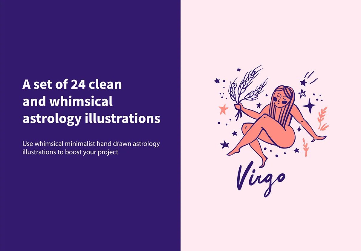 Set of Astrology Illustrations