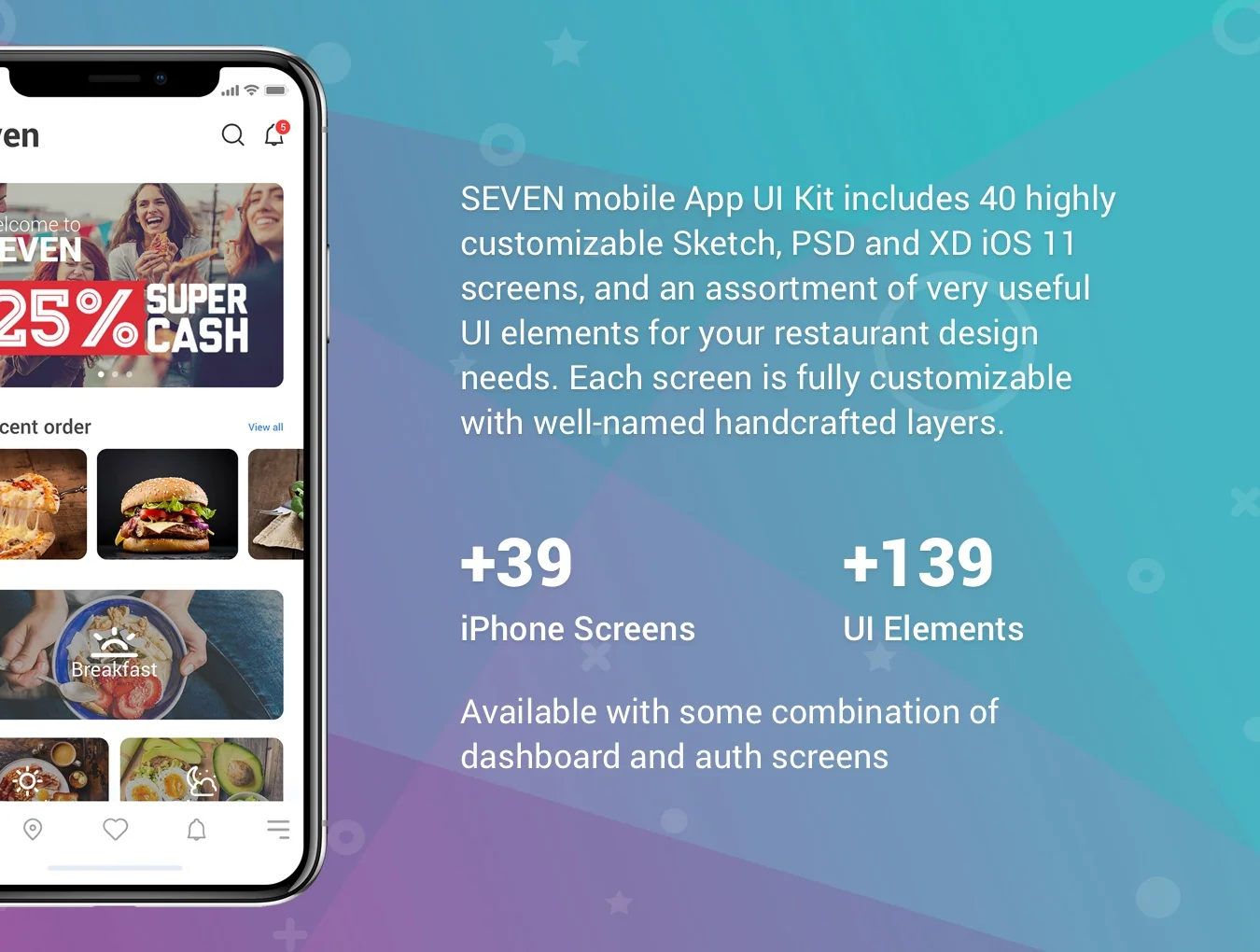 Seven Restaurant UI Kit 2