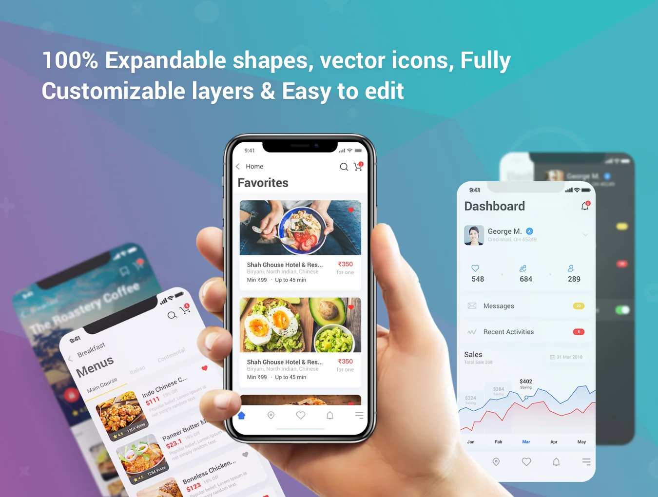 Seven Restaurant UI Kit 3