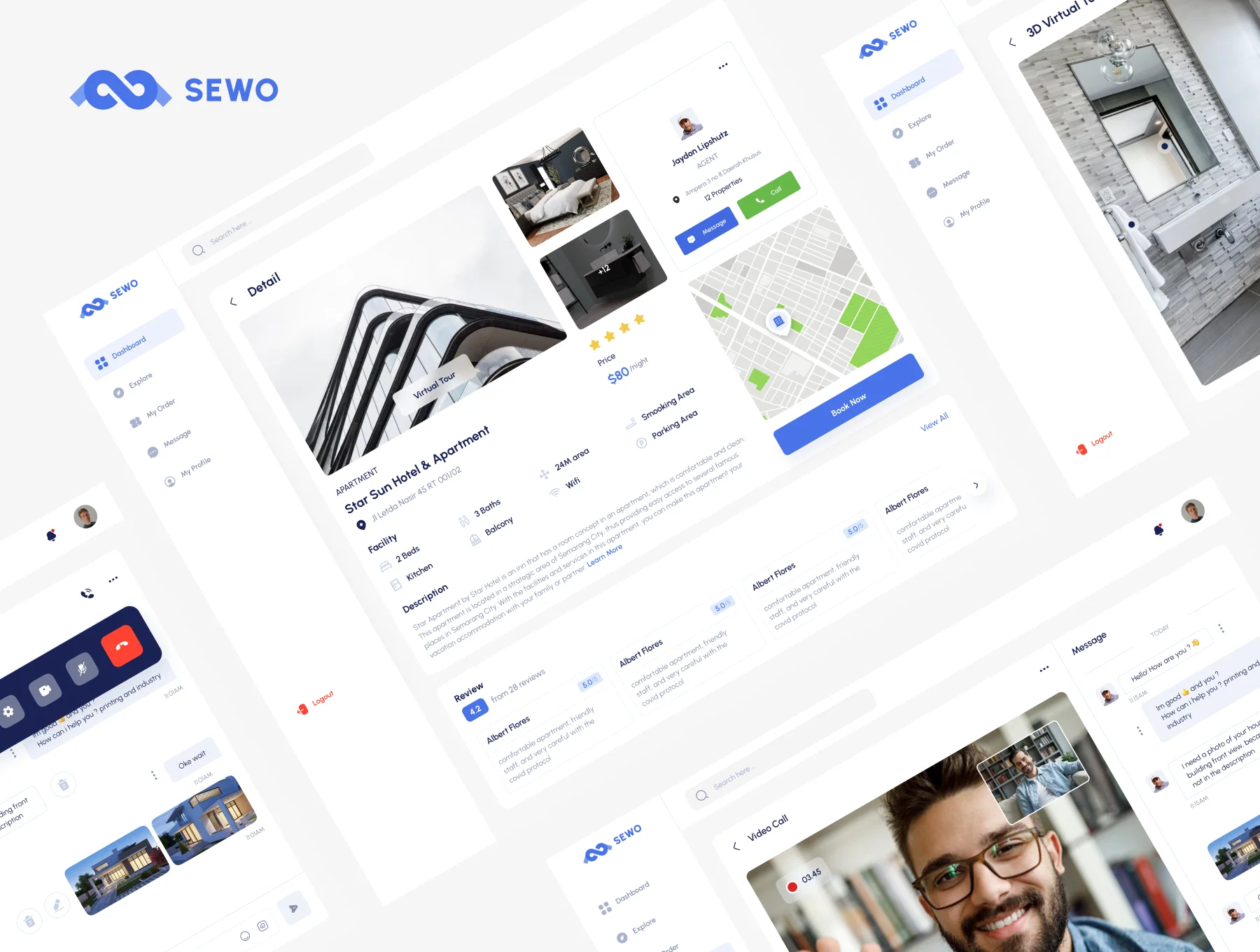 Sewo - Real Estate Dashboard UI Kit 2