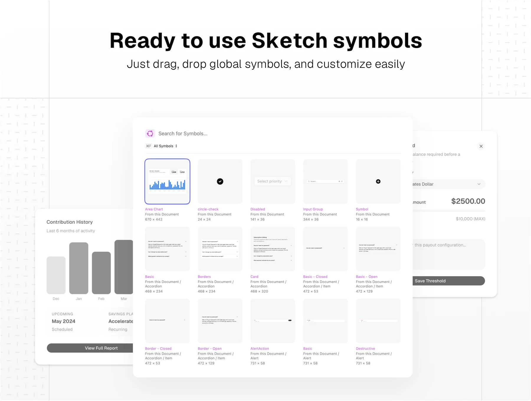 Shadcn UI Library for Sketch 6