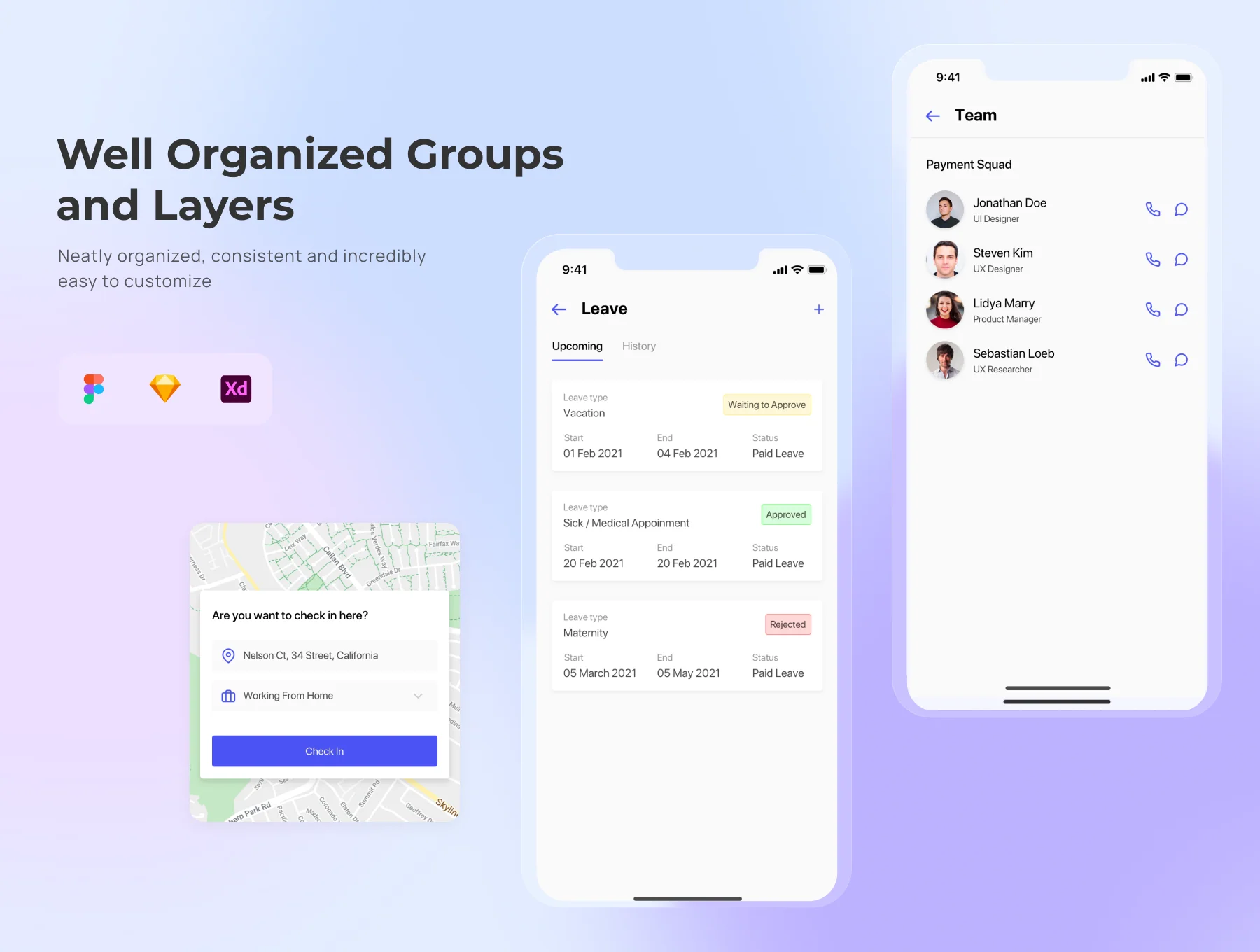 Shain - HR Employee App UI KIt 6
